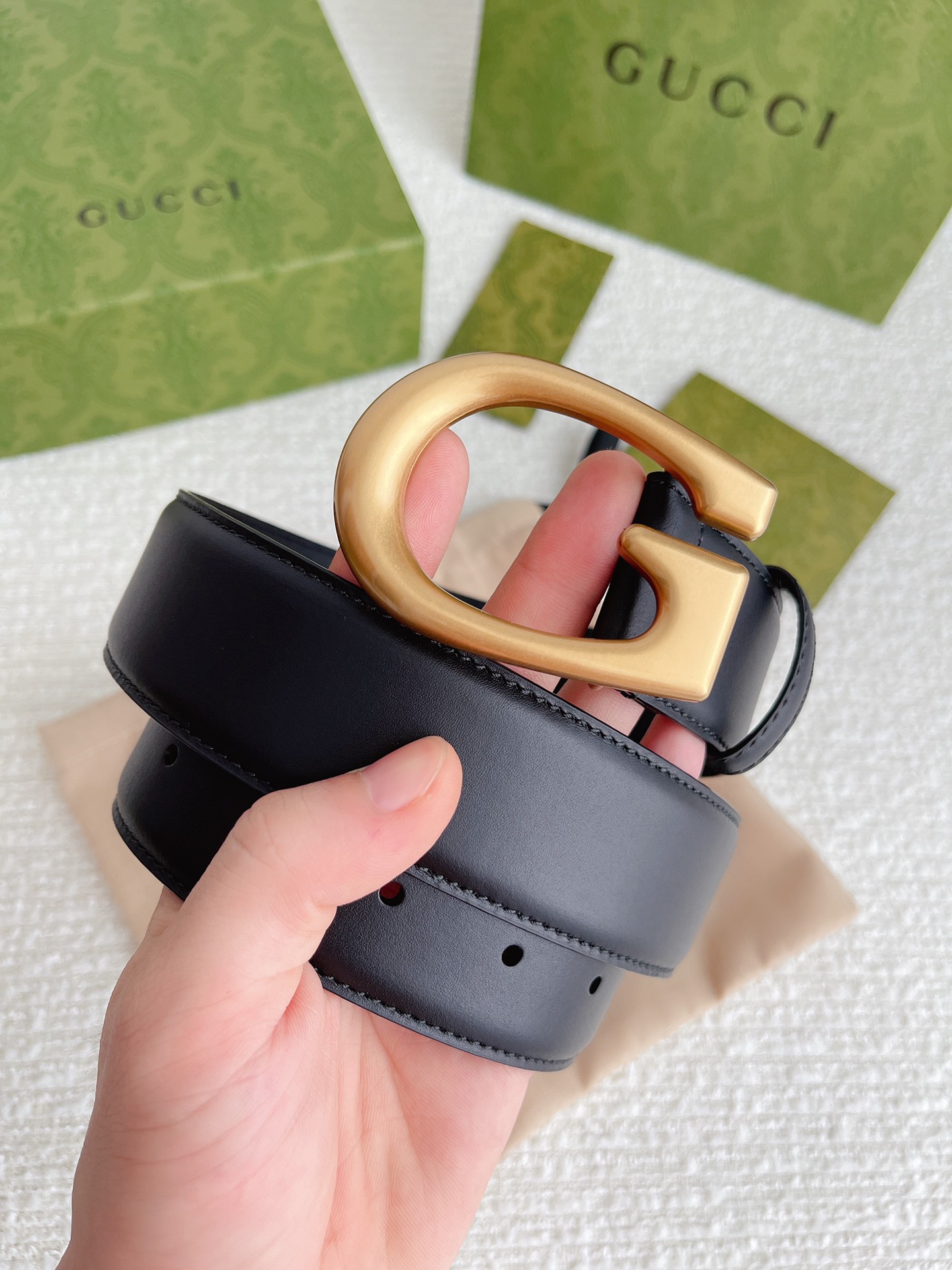 Gucci Male Basic Belt Cow Leather M