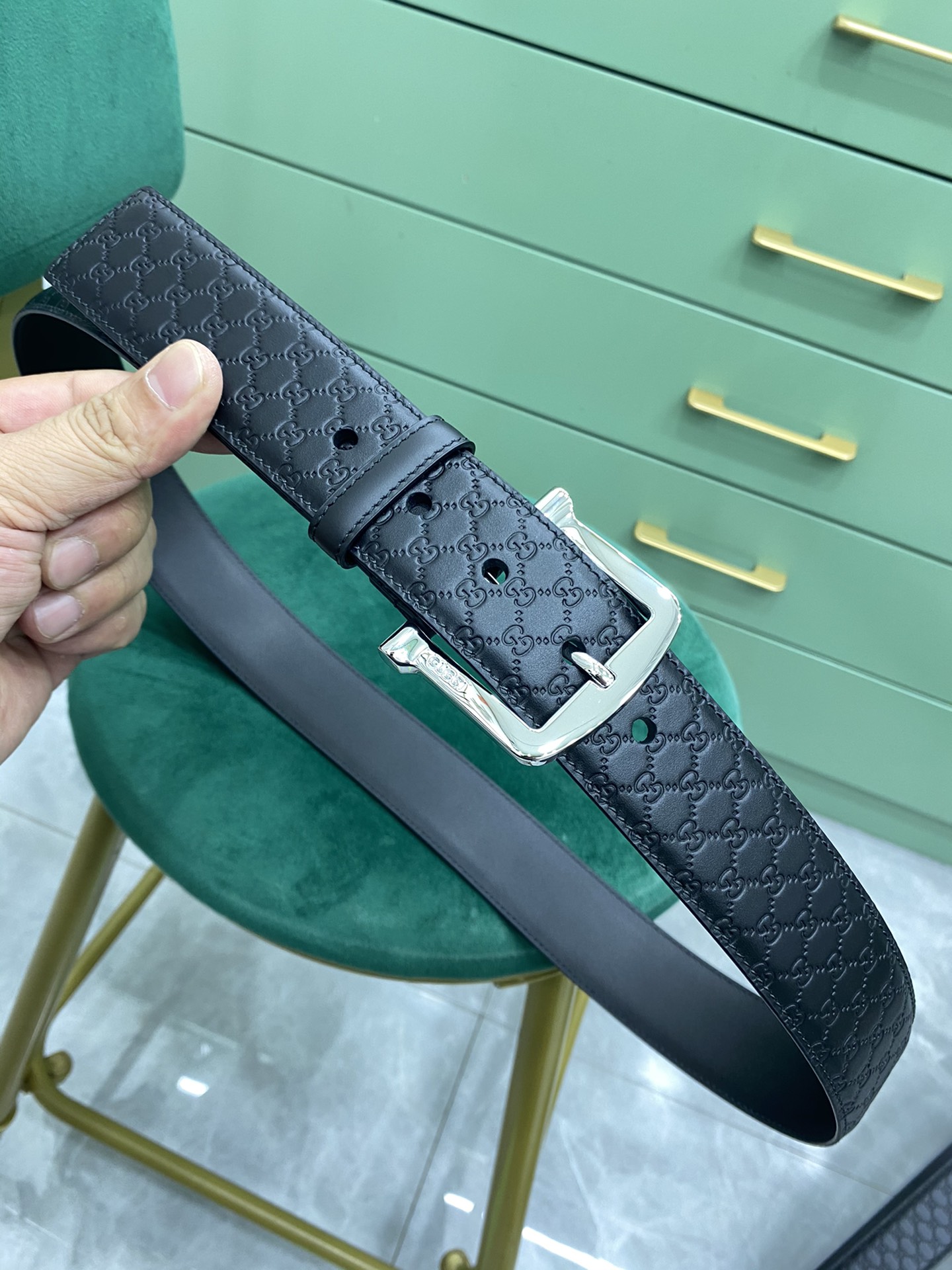 Gucci Pin Buckle Belt Black