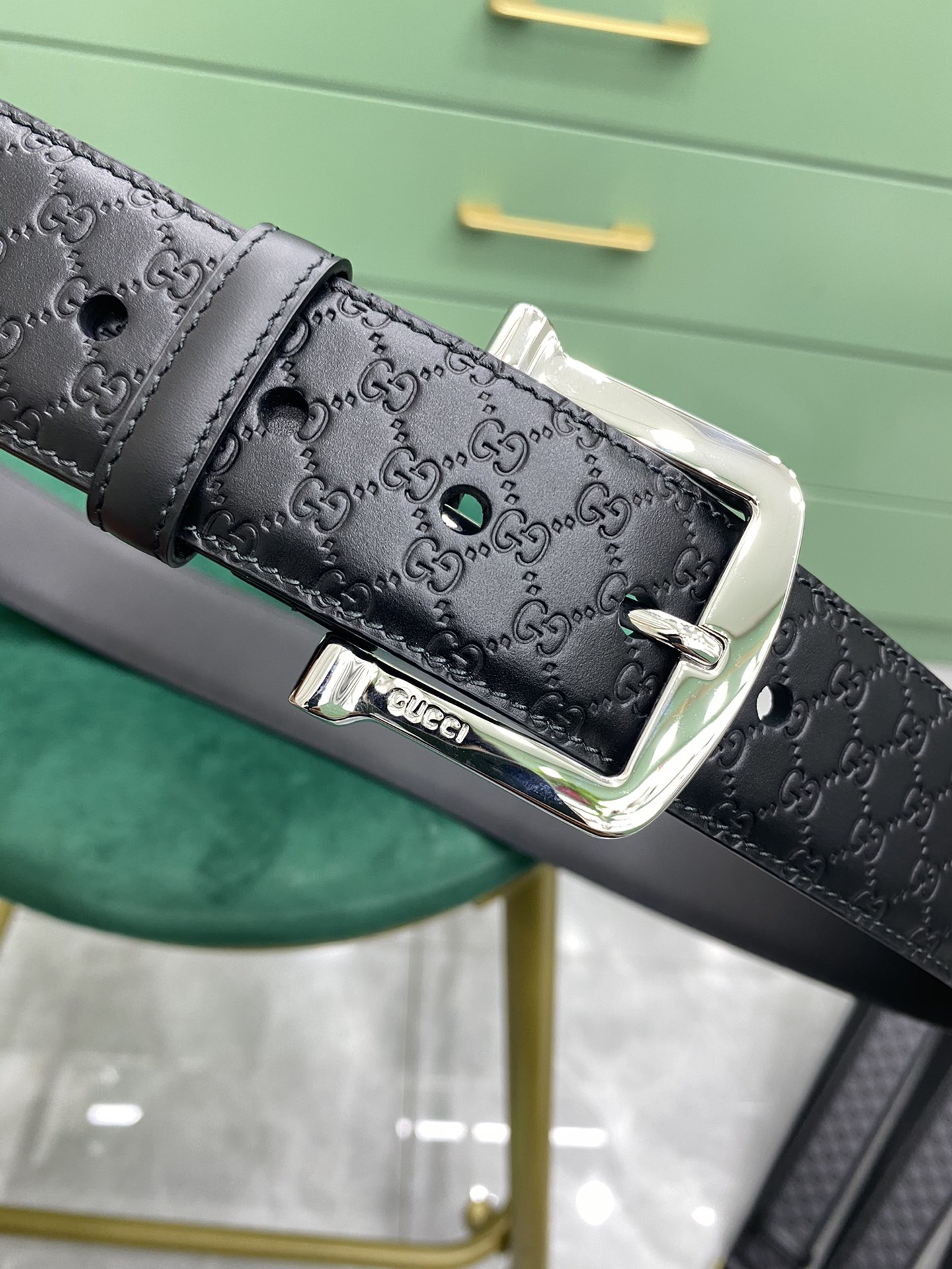 Gucci Pin Buckle Belt Black