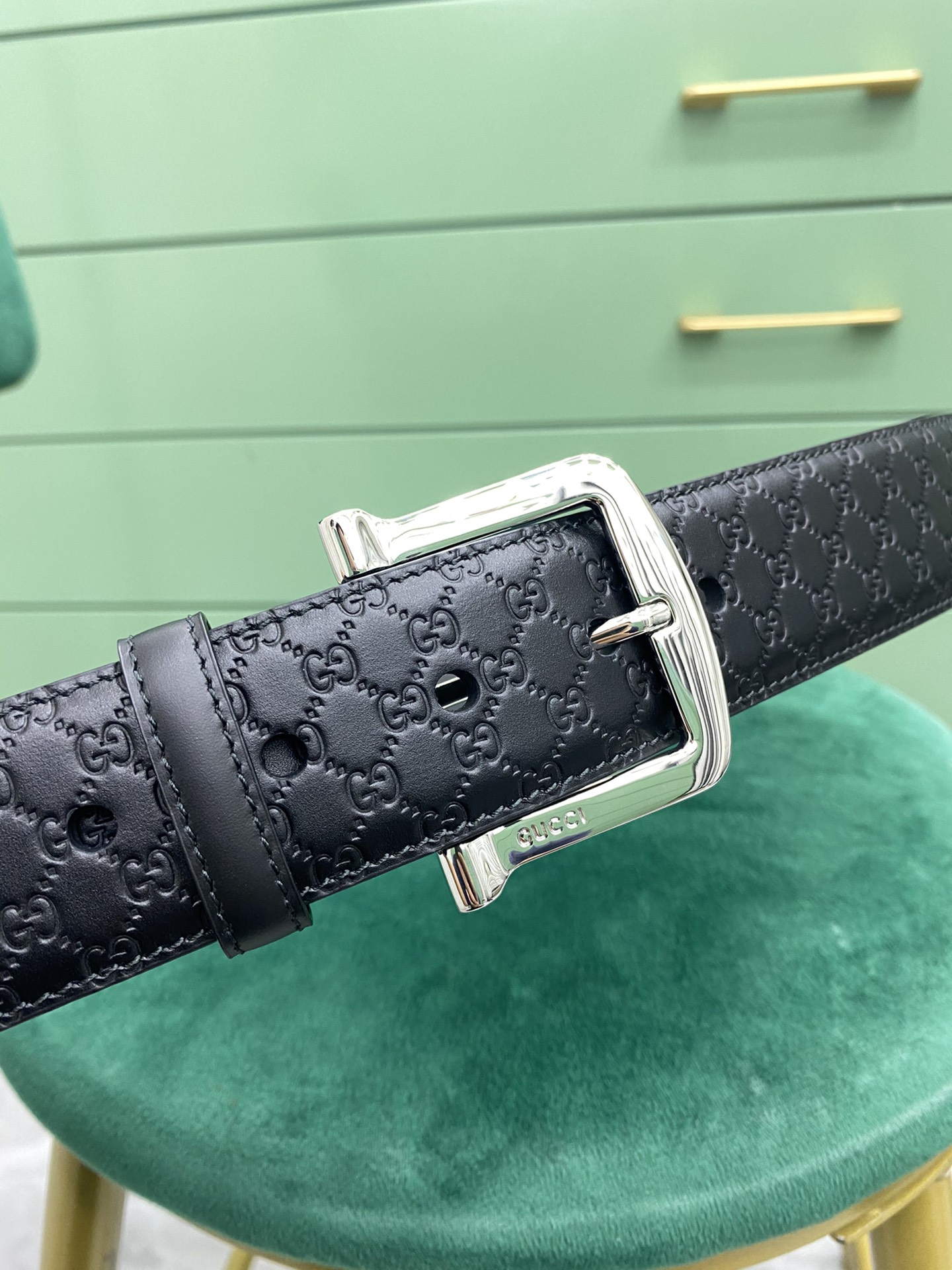 Gucci Pin Buckle Belt Black