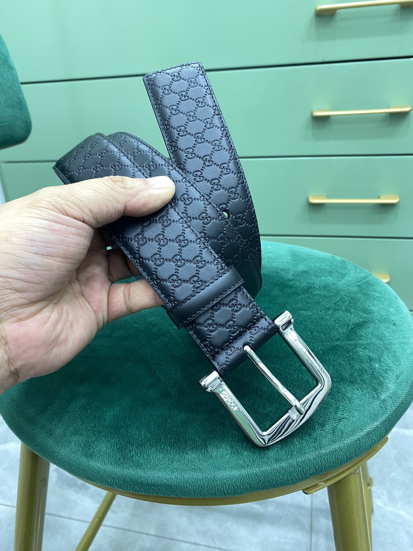 Gucci Pin Buckle Belt Black