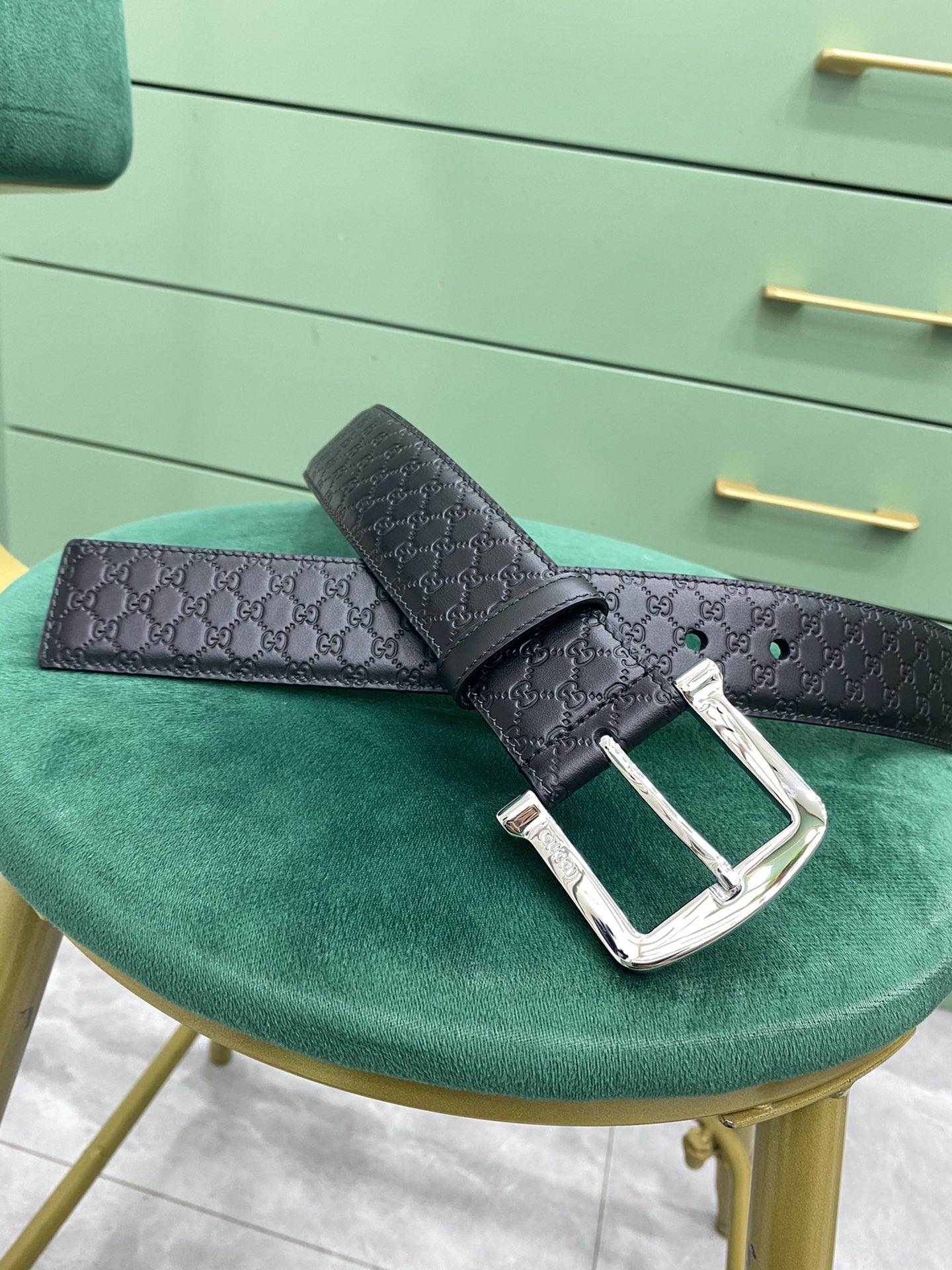 Gucci Pin Buckle Belt Black