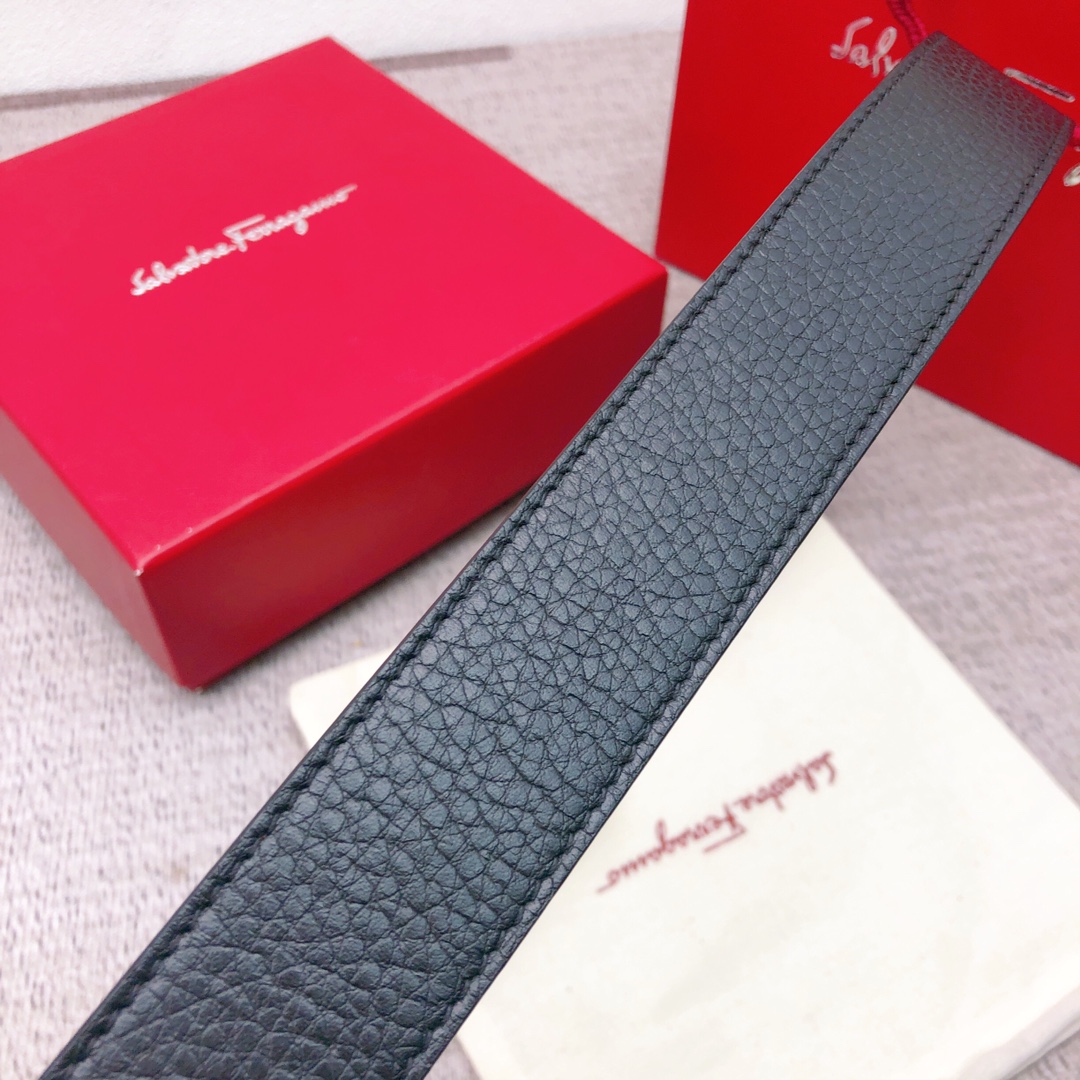 Salvatore Ferragamo Basic Belt Top Grain Leather
