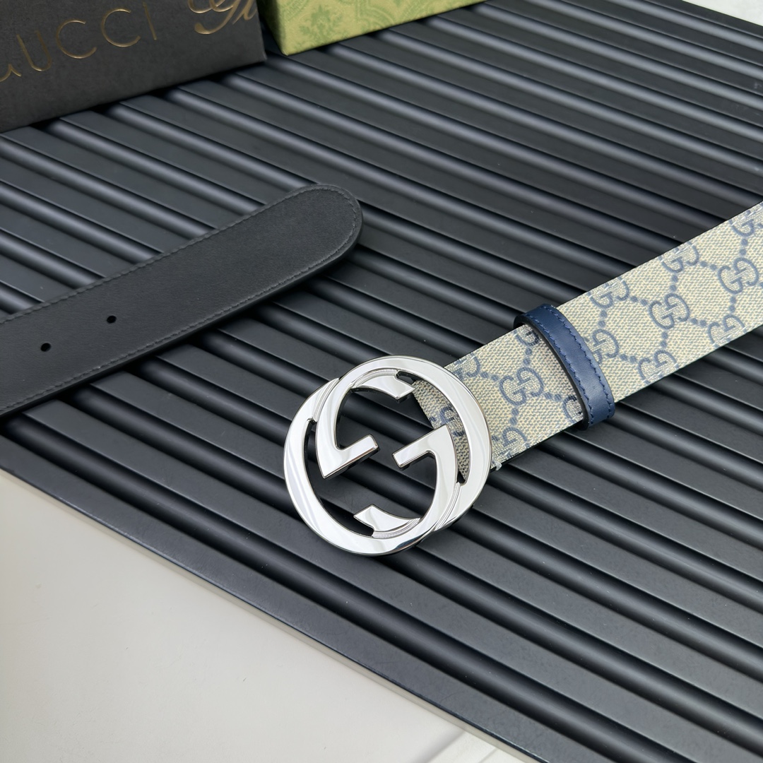 Gucci Basic Belt Canvas Black S-m