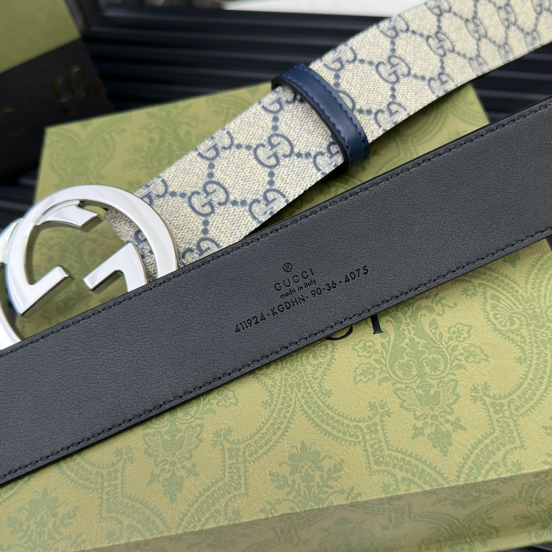 Gucci Basic Belt Canvas Black S-m