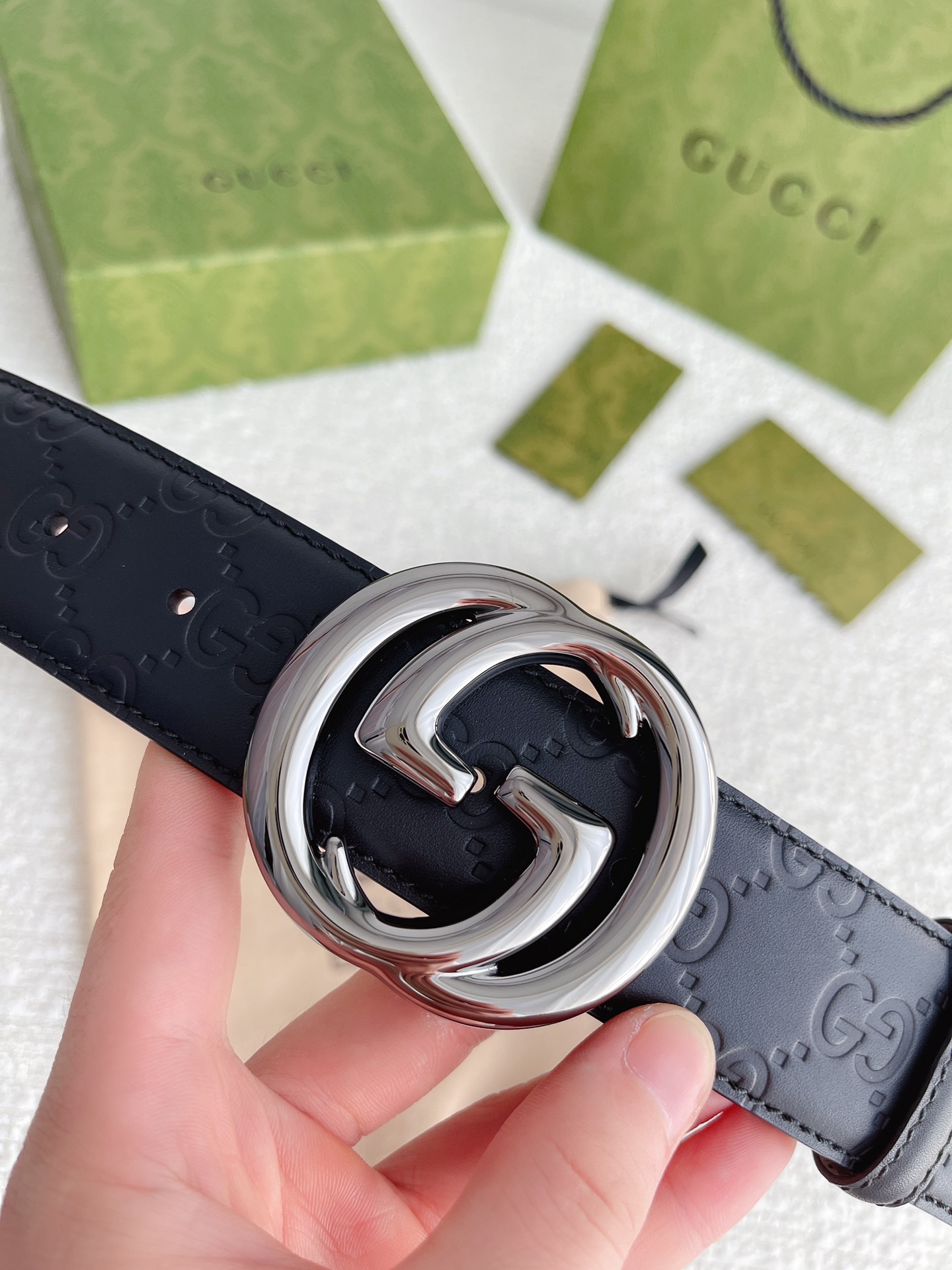 Gucci Basic Belt Cow Leather M