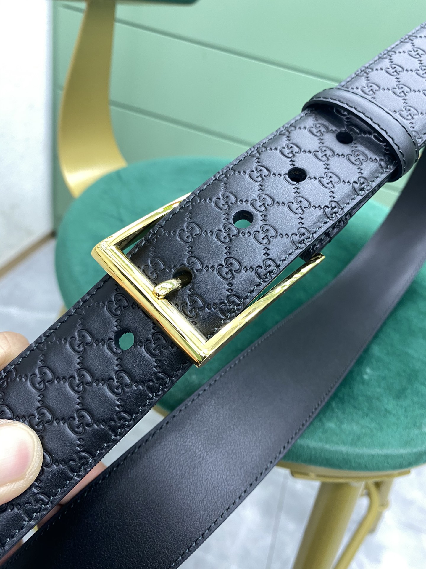 Gucci Pin Buckle Belt Black