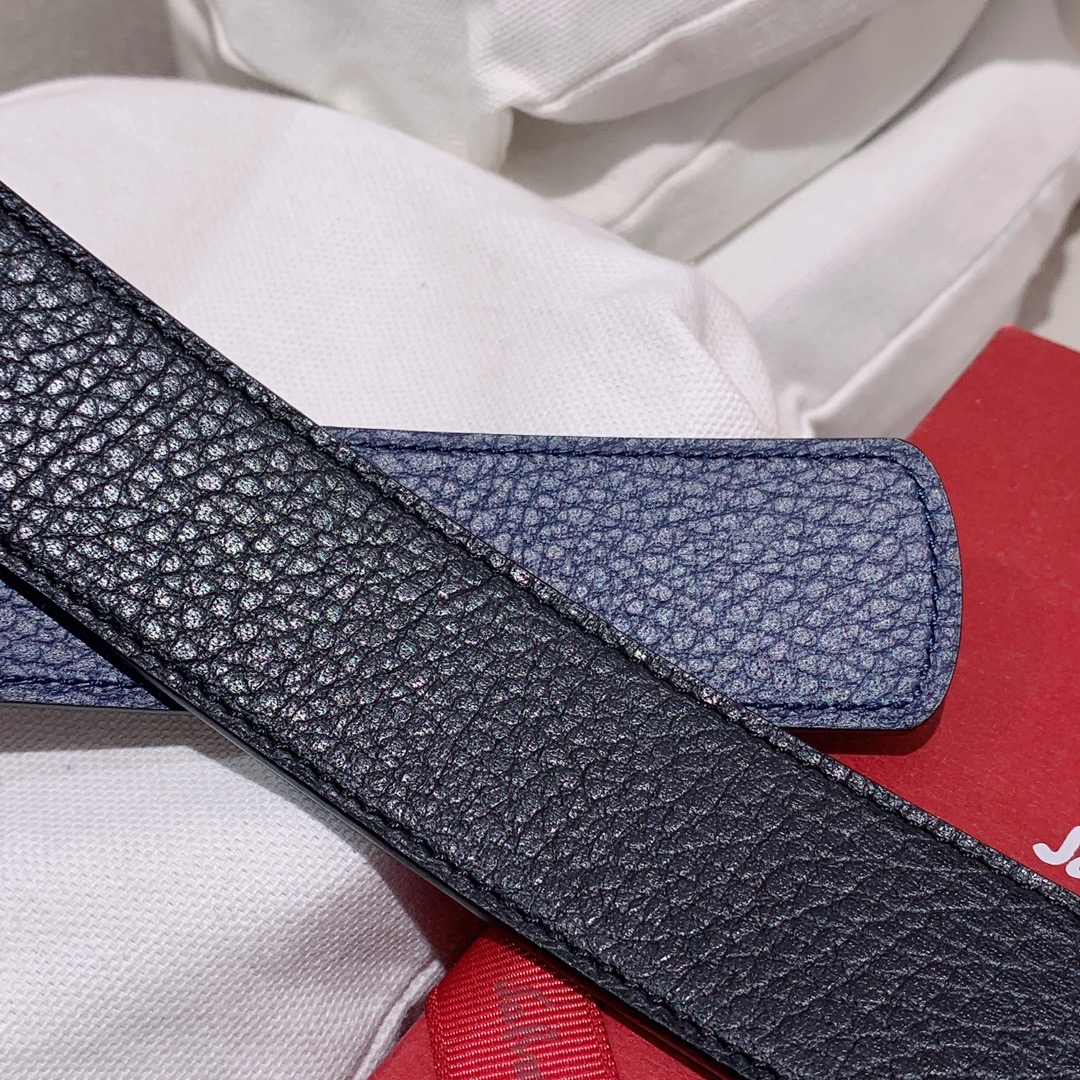 Salvatore Ferragamo Male Leather Belt Top Grain Leather M