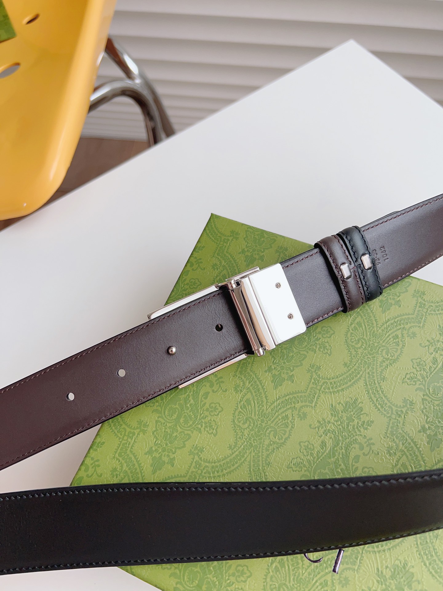 Gucci Leather Belt Cow Leather M