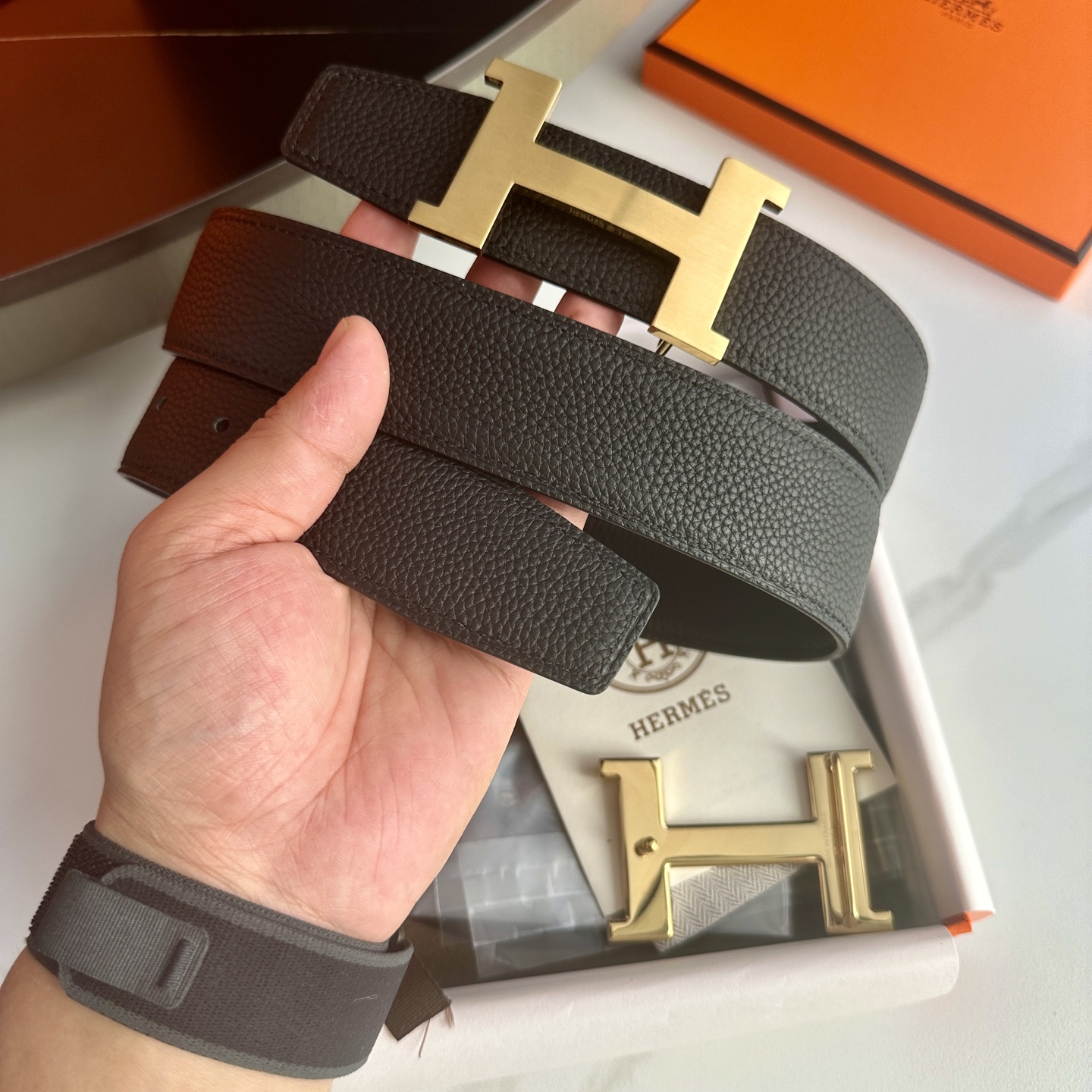 Hermès Male Basic Belt S-m
