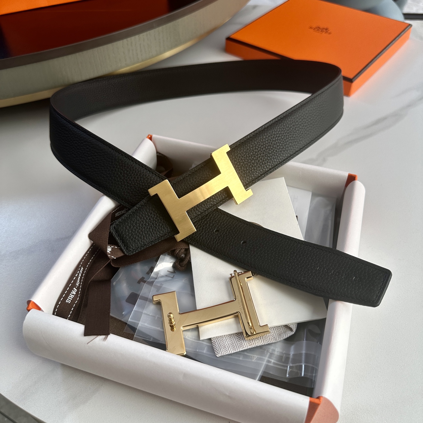 Hermès Male Basic Belt S-m