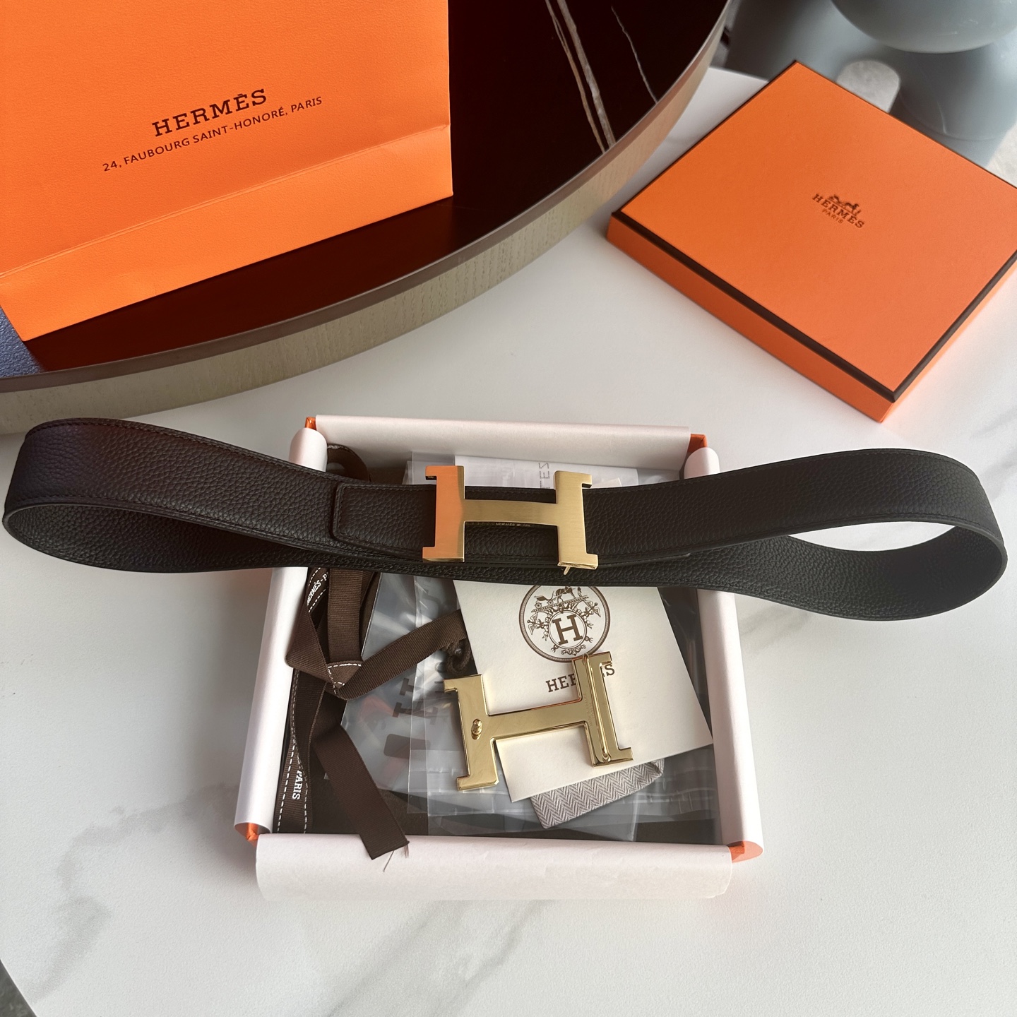 Hermès Male Basic Belt S-m