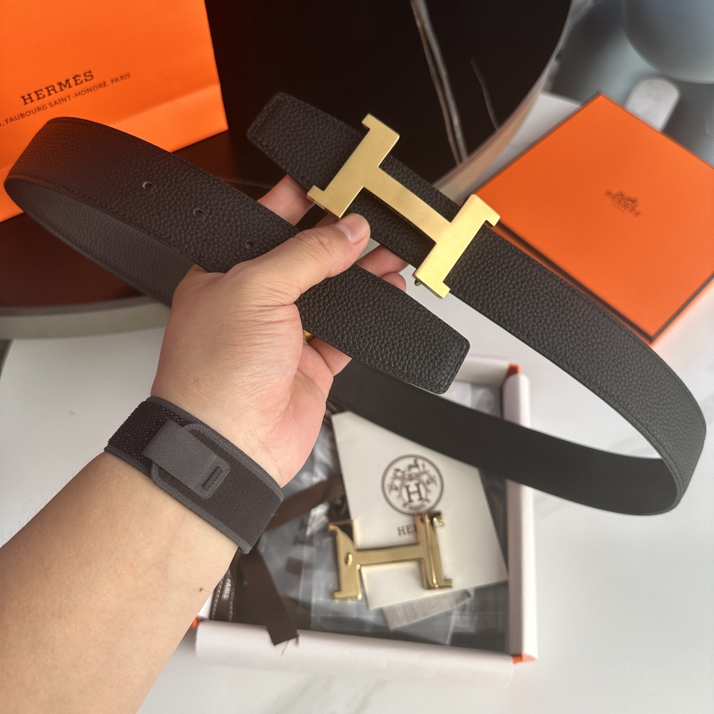 Hermès Male Basic Belt S-m