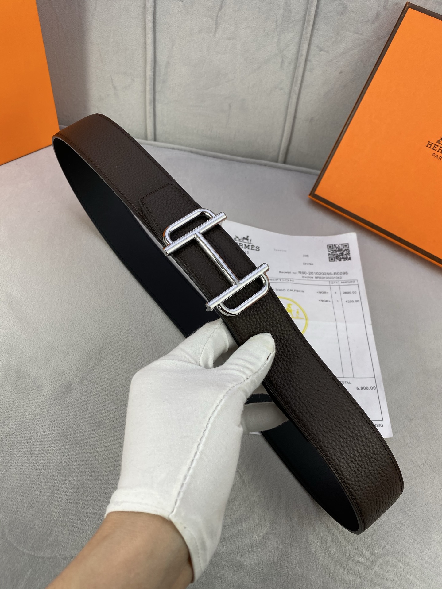 Hermès Male Basic Belt S-m