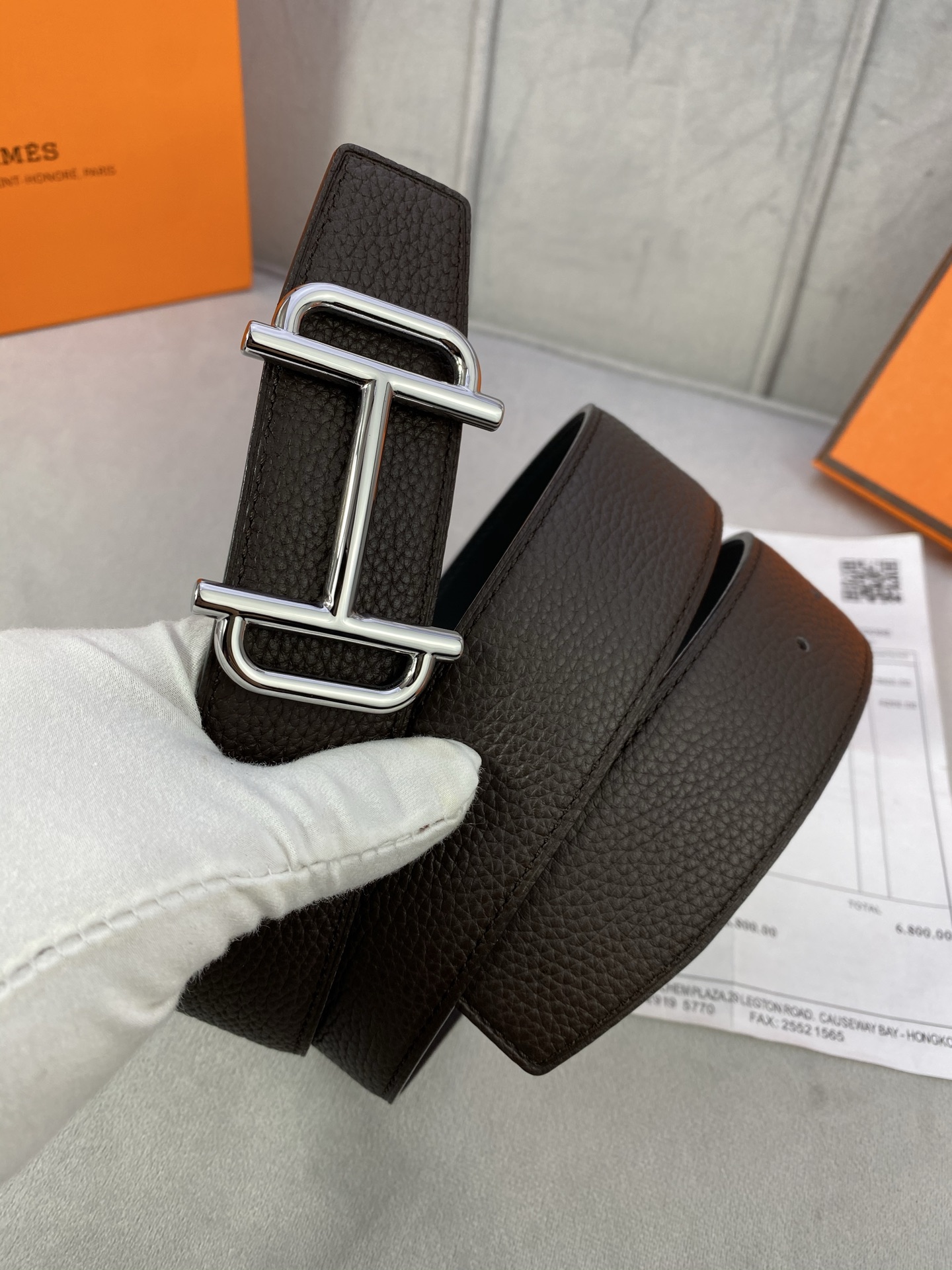 Hermès Male Basic Belt S-m