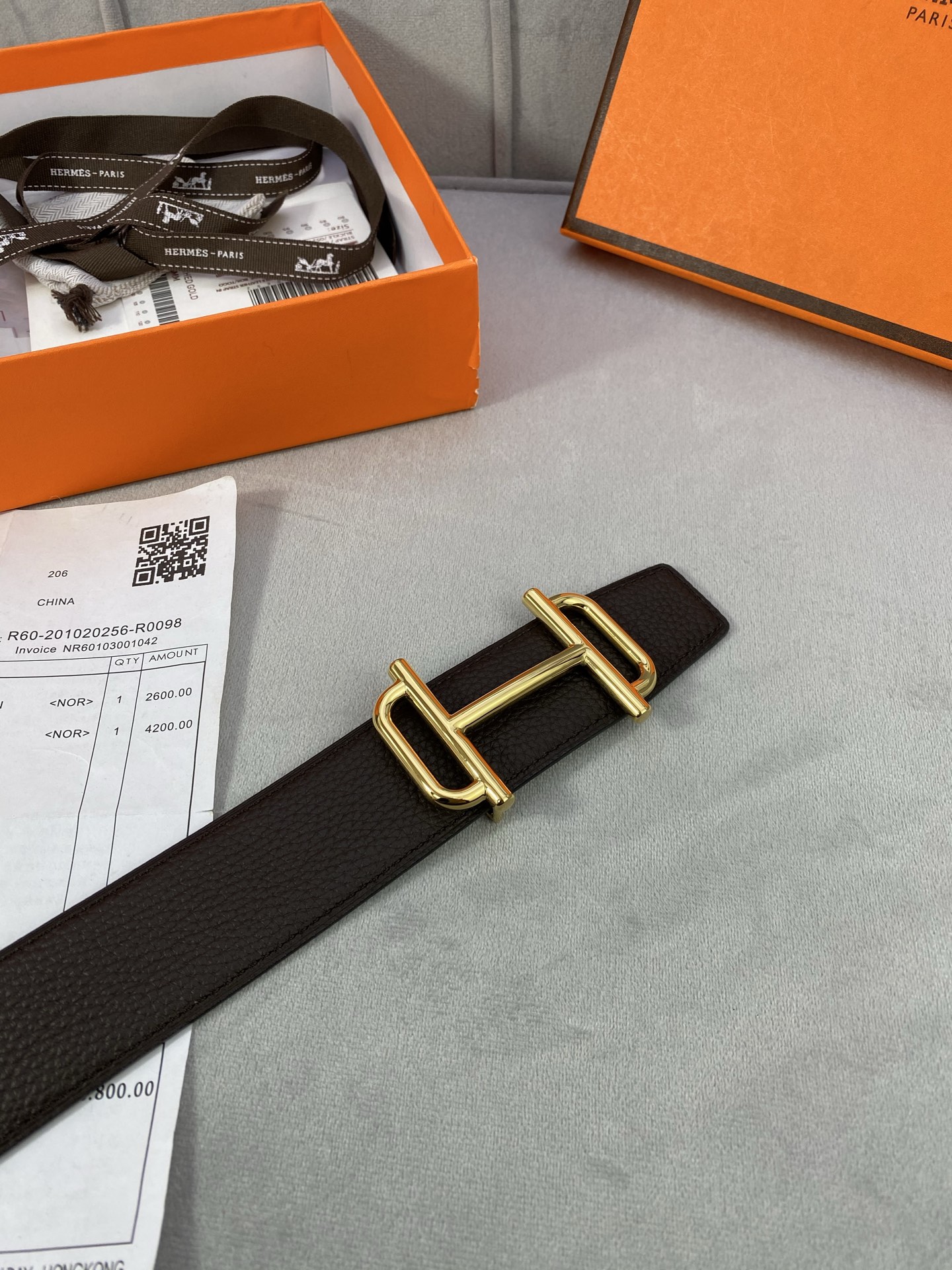 Hermès Male Basic Belt S-m