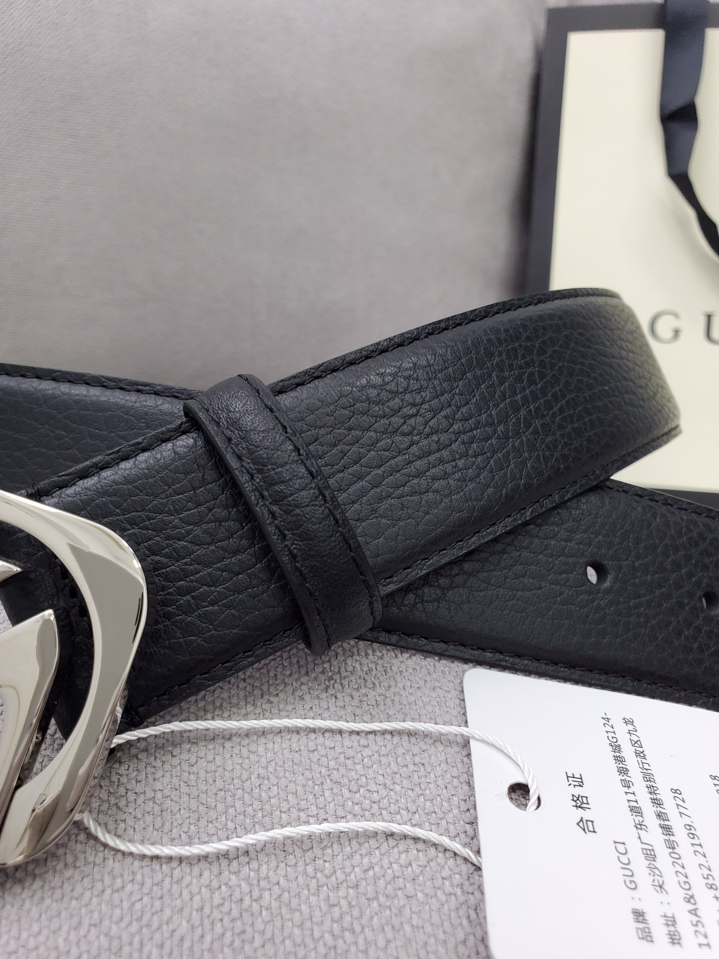 Gucci Leather Belt Top Grain Leather M