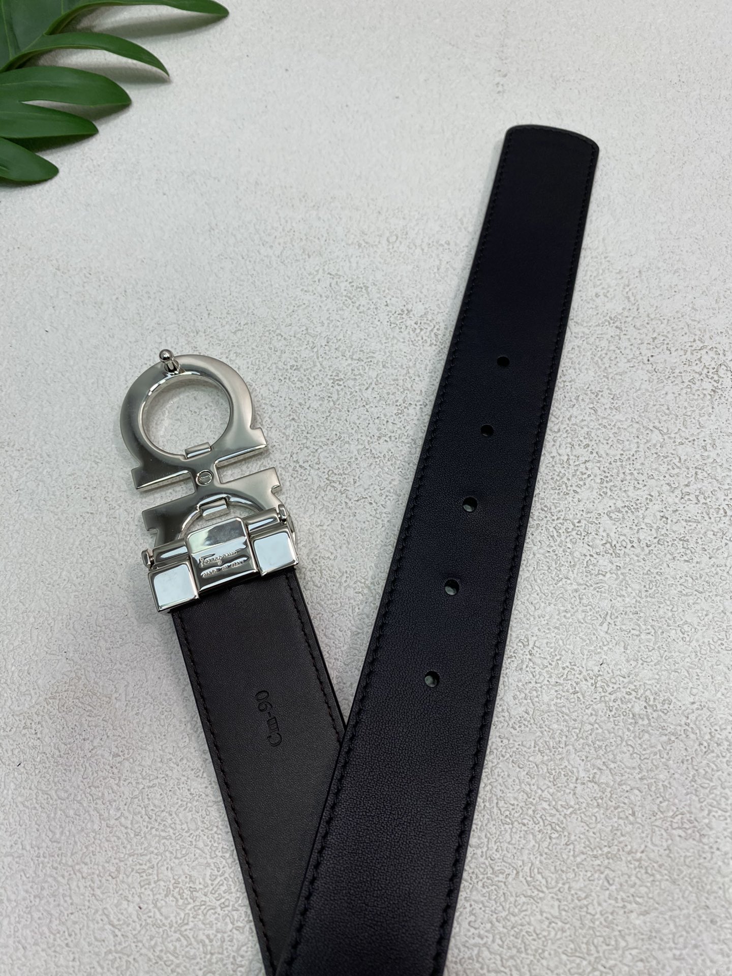 Salvatore Ferragamo Basic Belt Top Grain Leather