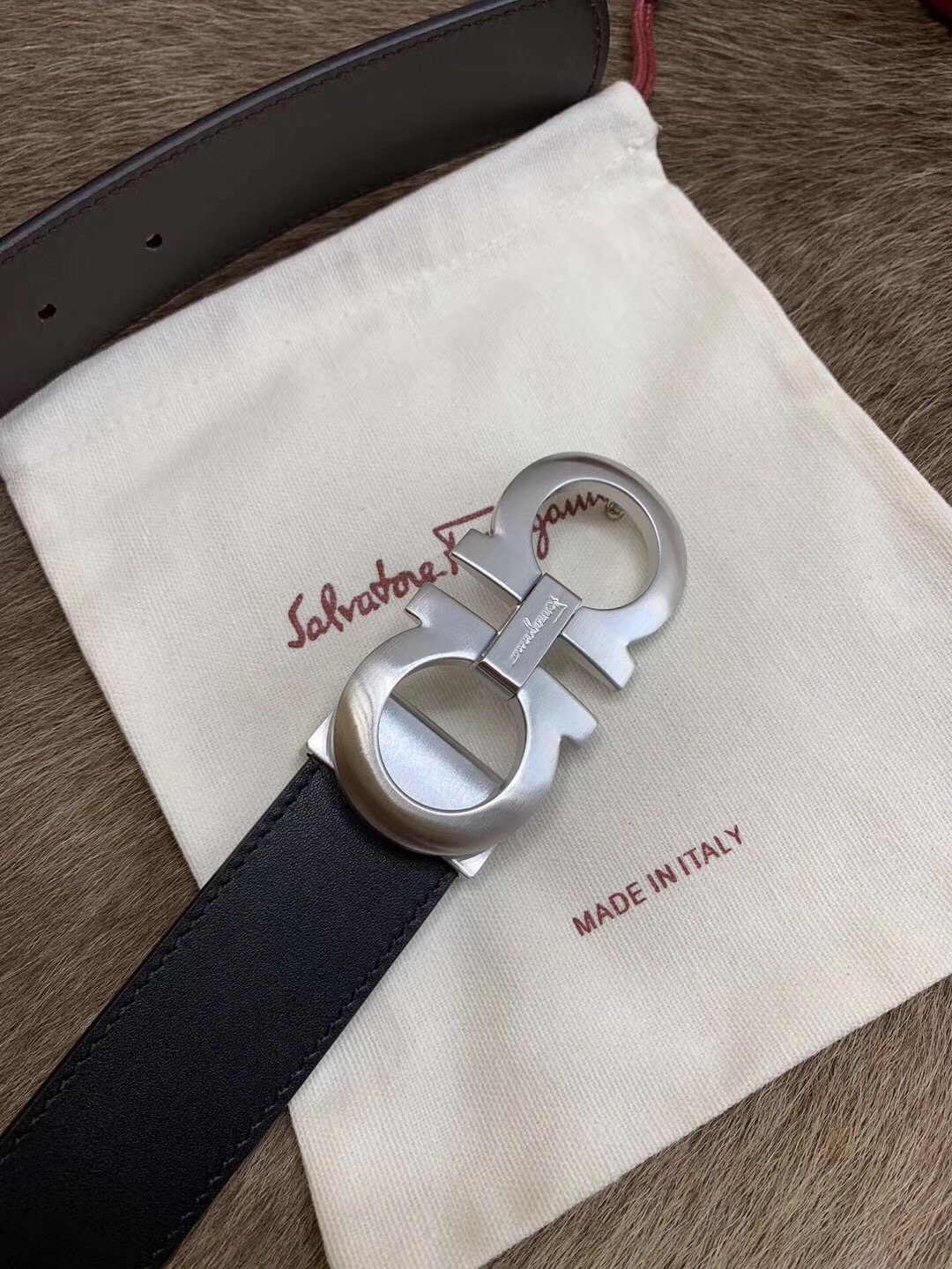 Salvatore Ferragamo Male Leather Belt Cow Leather M