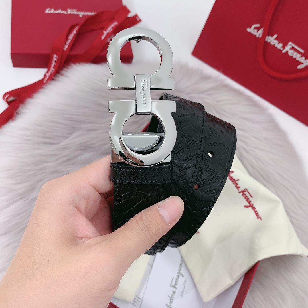 Salvatore Ferragamo Leather Belt 35mm-m