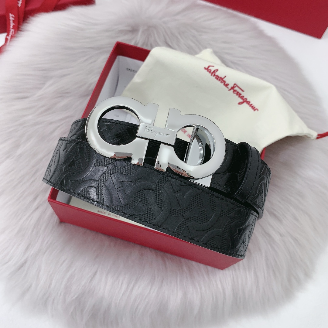 Salvatore Ferragamo Leather Belt 35mm-m