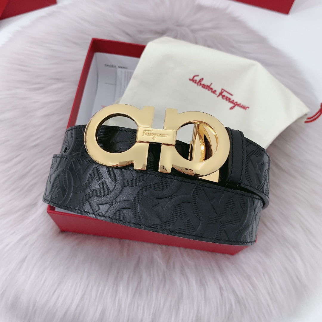 Salvatore Ferragamo Leather Belt 35mm-m