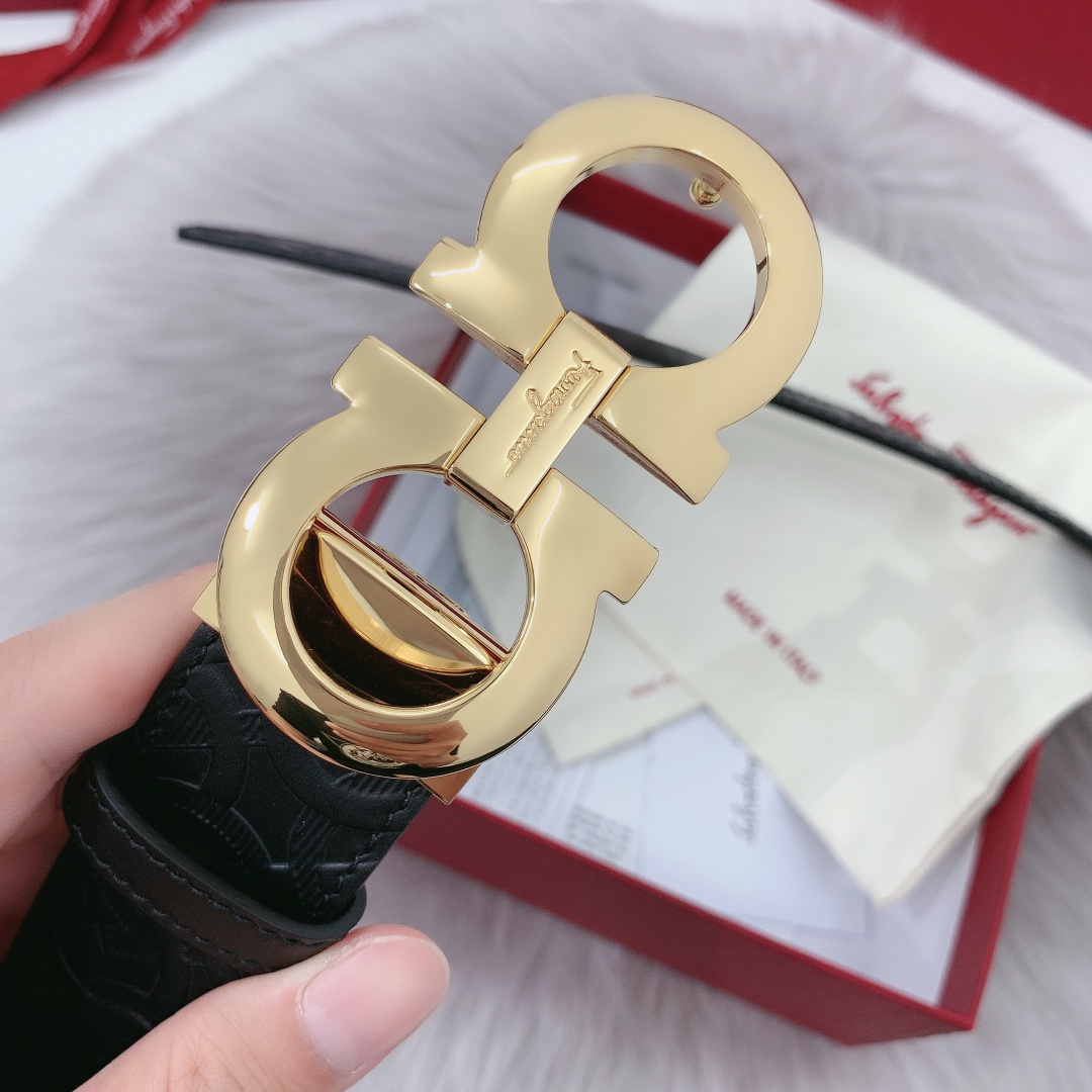 Salvatore Ferragamo Leather Belt 35mm-m