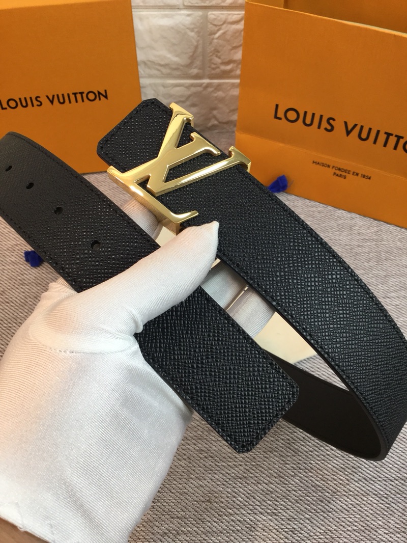 Louis Vuitton Leather Belt Top Grain Leather L