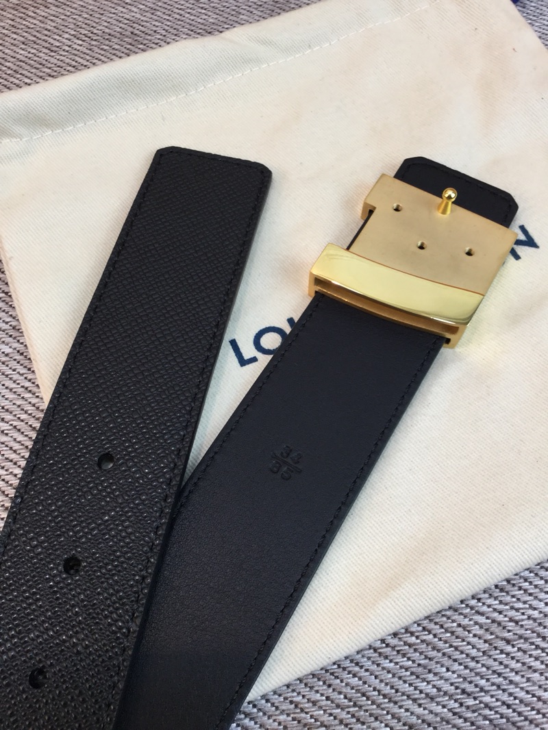 Louis Vuitton Leather Belt Top Grain Leather L