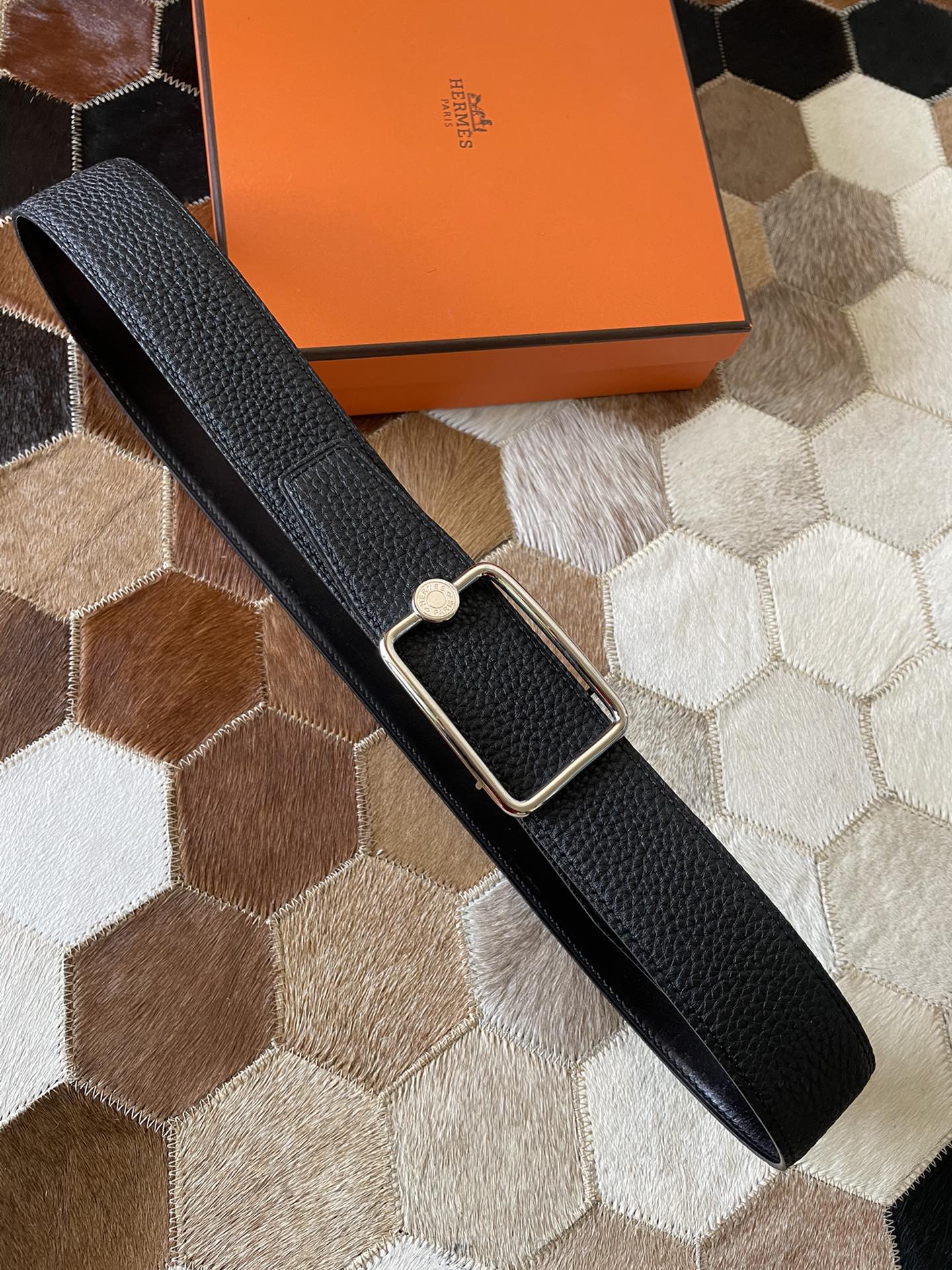 Hermès Male Basic Belt 38mm-s-m