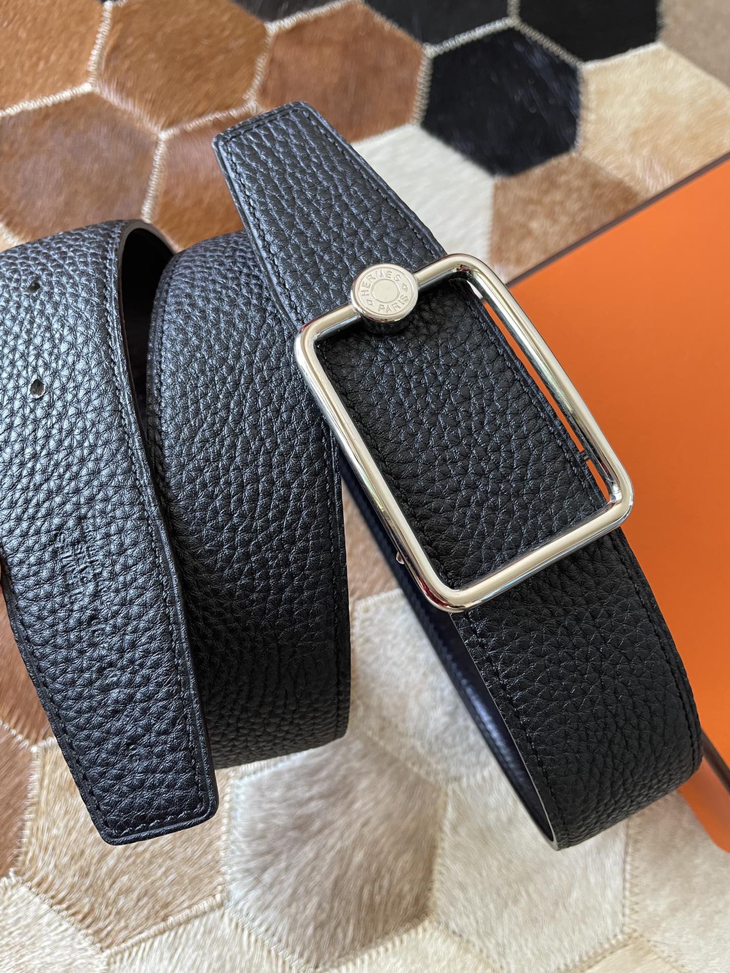Hermès Male Basic Belt 38mm-s-m