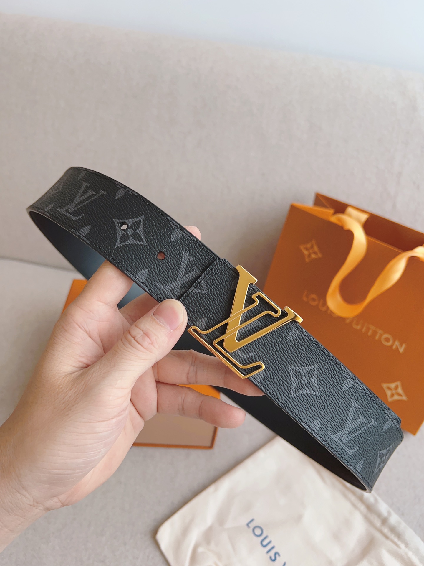 Louis Vuitton Basic Belt Cow Leather S-m-l