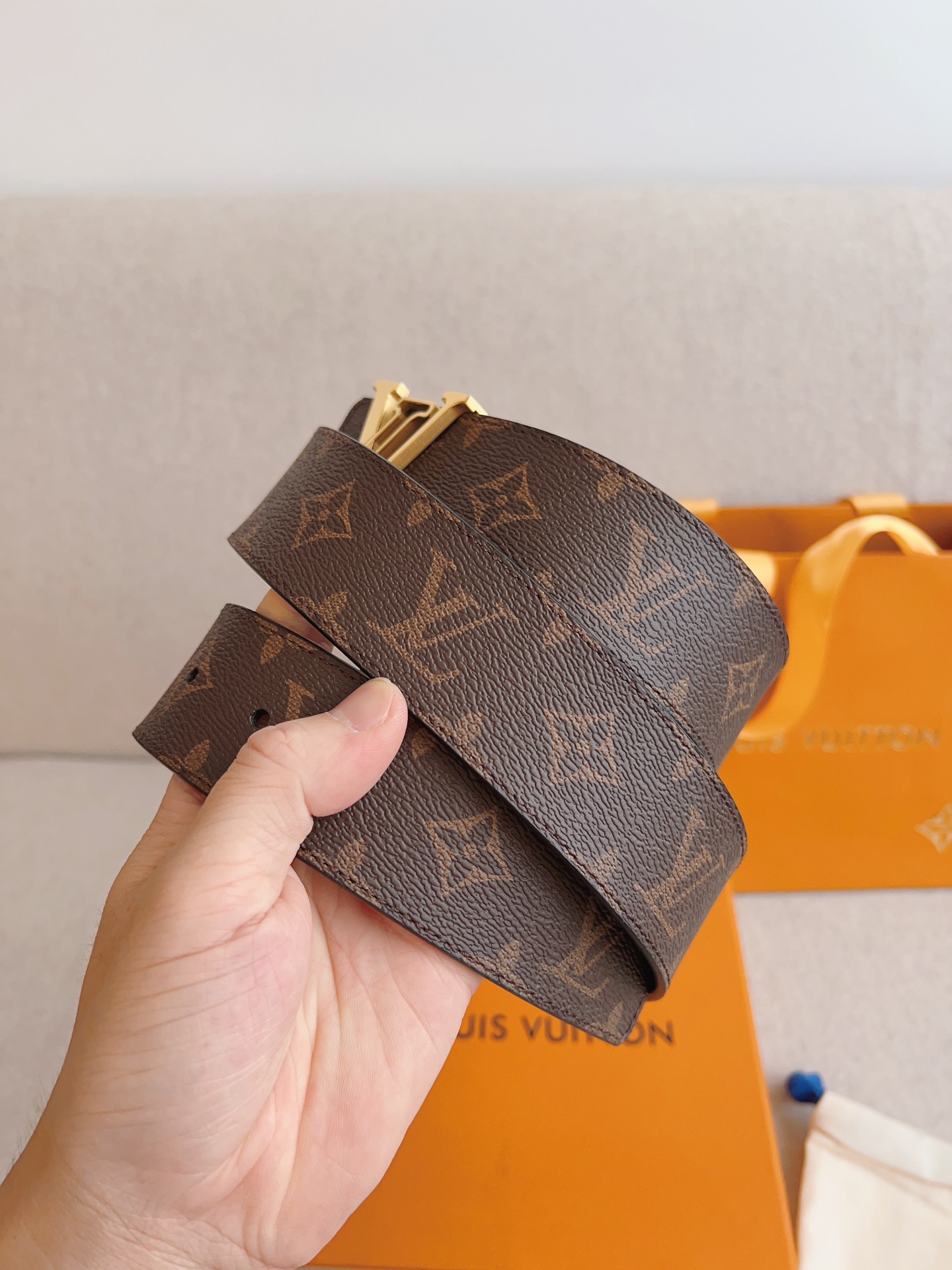 Louis Vuitton Basic Belt Cow Leather S-m-l