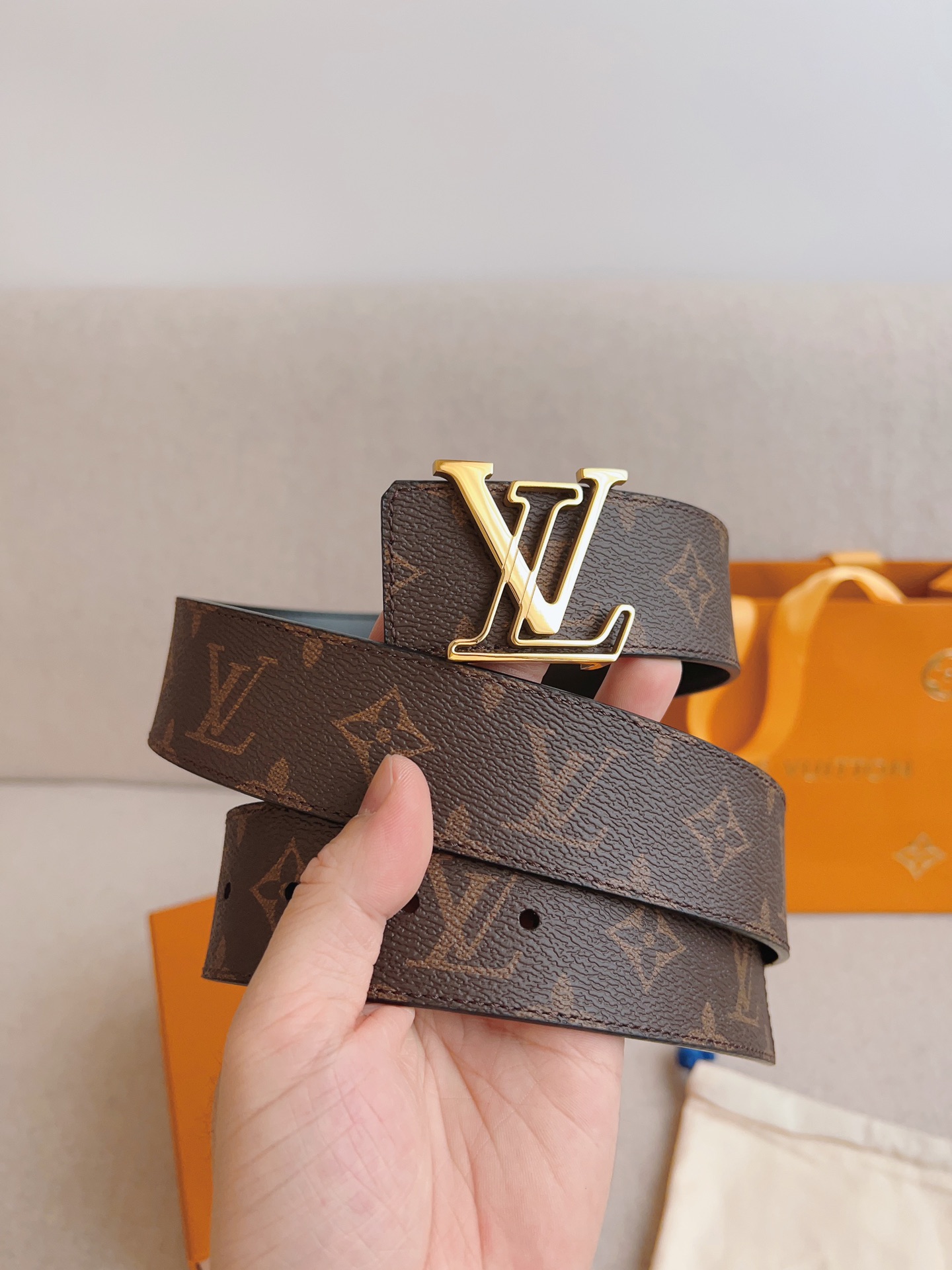 Louis Vuitton Basic Belt Cow Leather S-m-l
