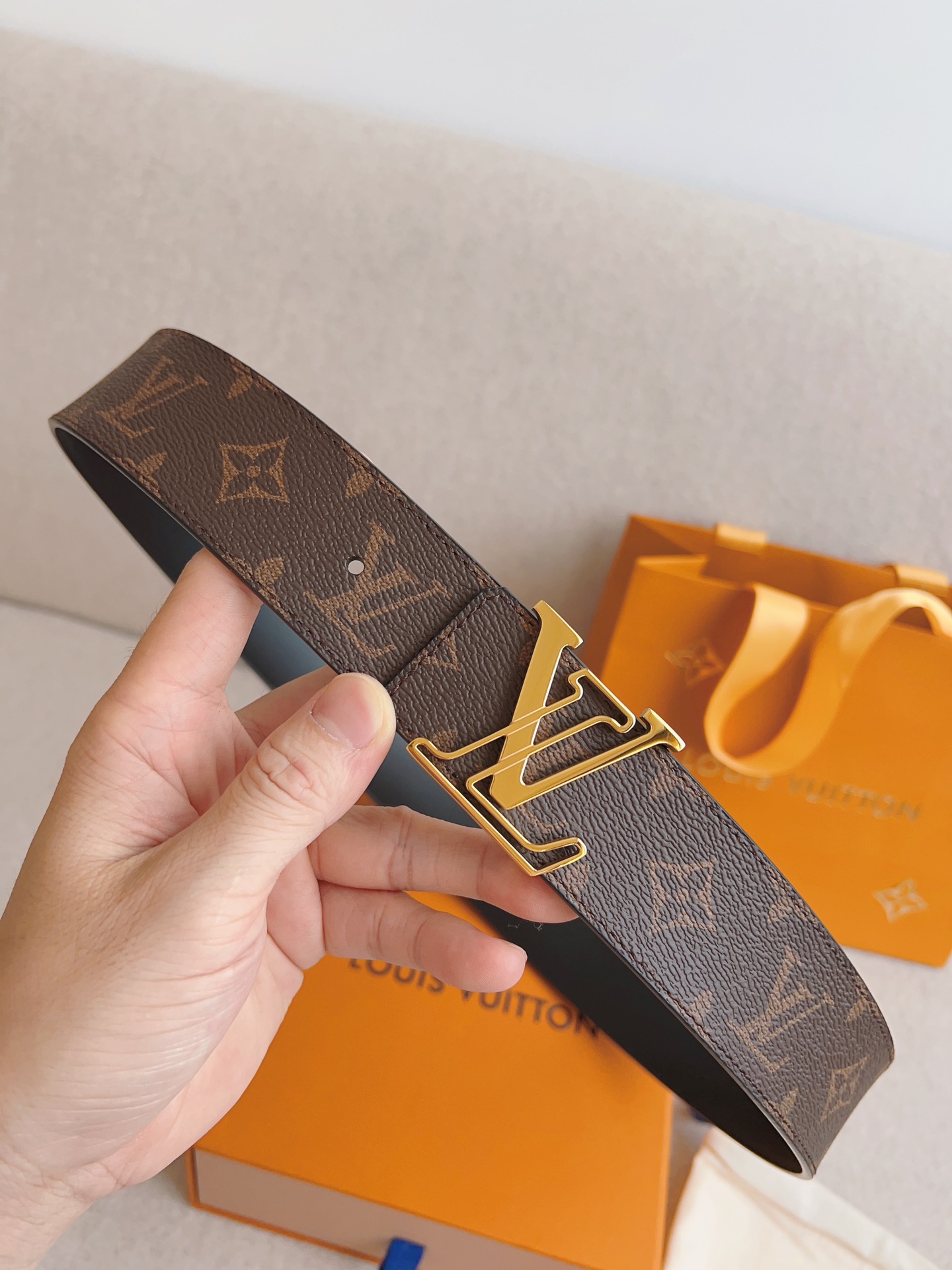 Louis Vuitton Basic Belt Cow Leather S-m-l