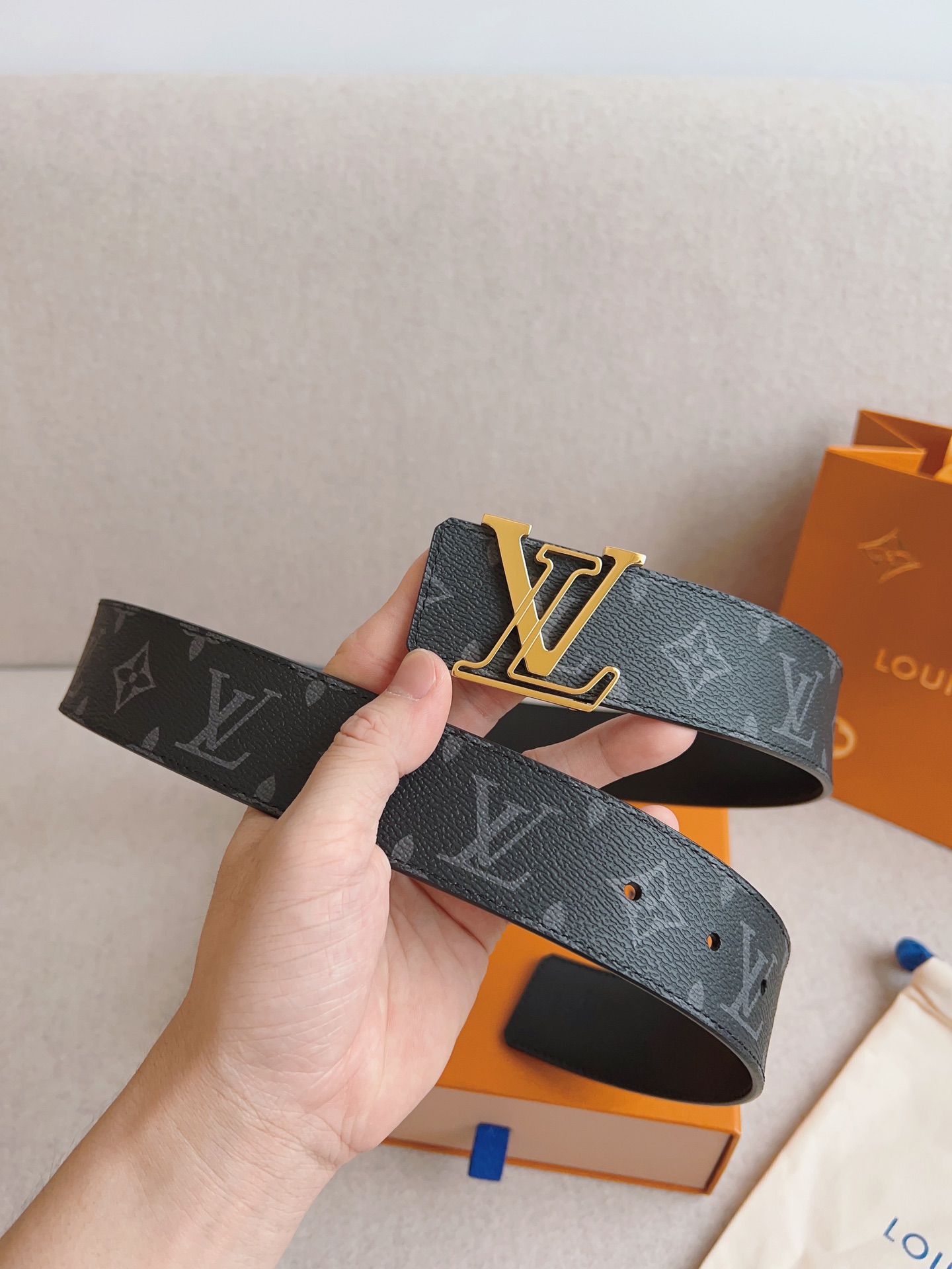 Louis Vuitton Basic Belt Cow Leather S-m-l