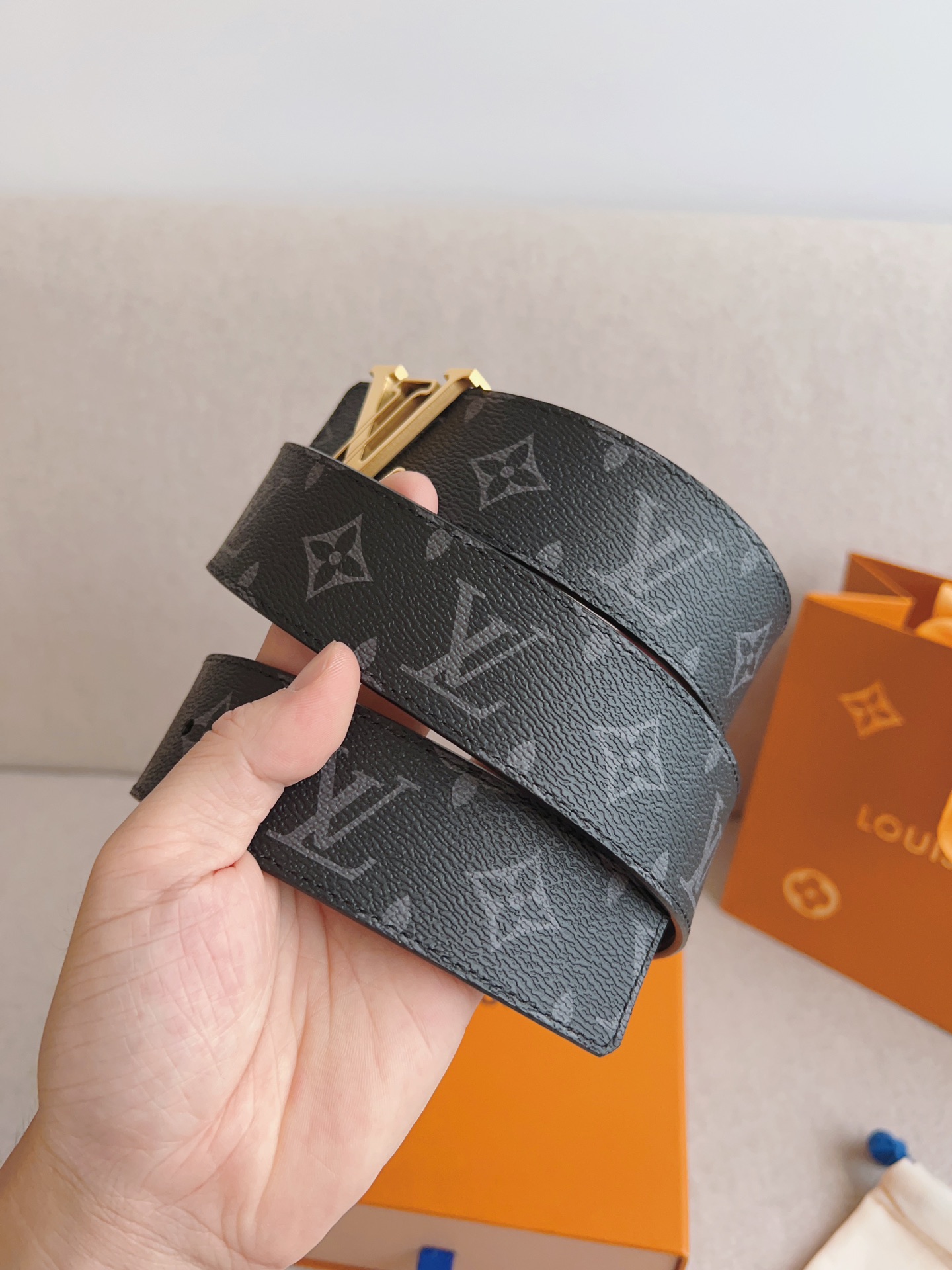 Louis Vuitton Basic Belt Cow Leather S-m-l