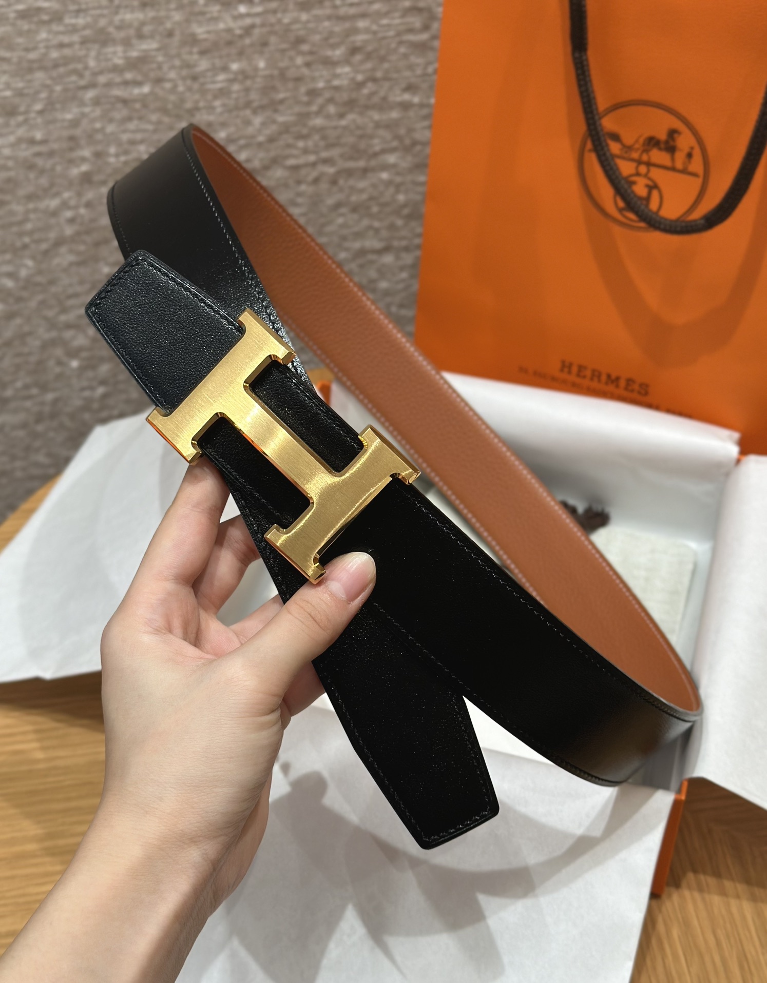 Hermès Male Basic Belt S-m
