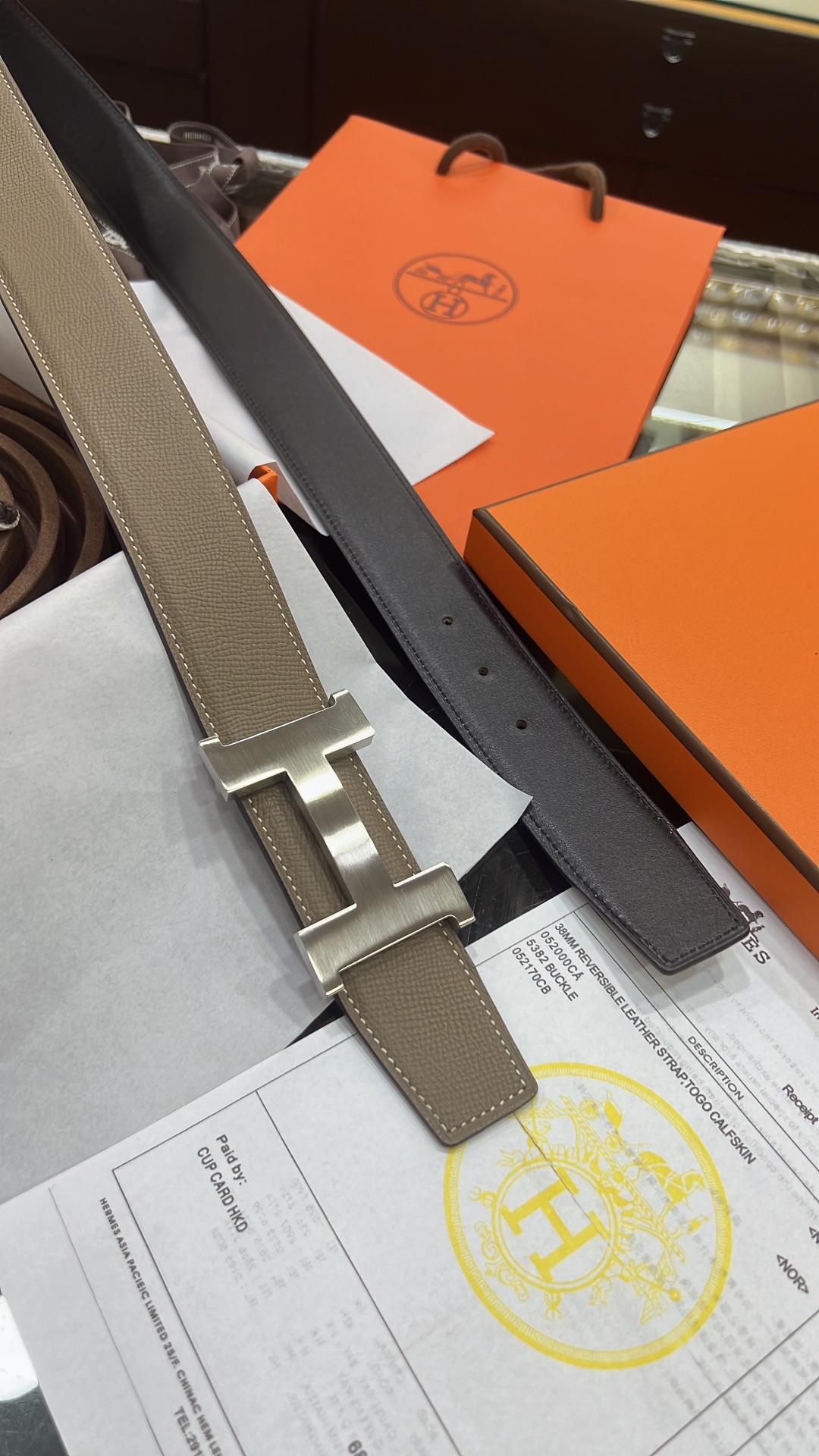 Hermès Male Basic Belt 38mm