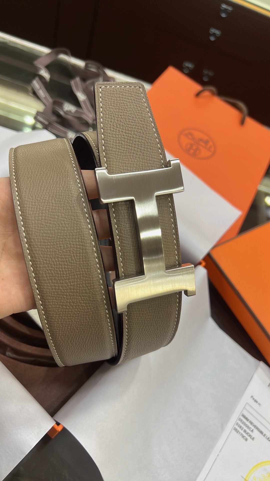 Hermès Male Basic Belt 38mm
