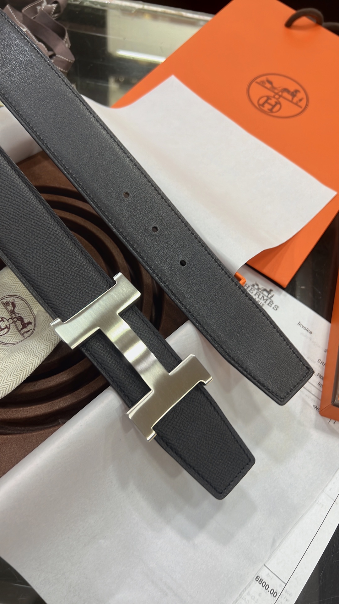 Hermès Male Basic Belt 38mm