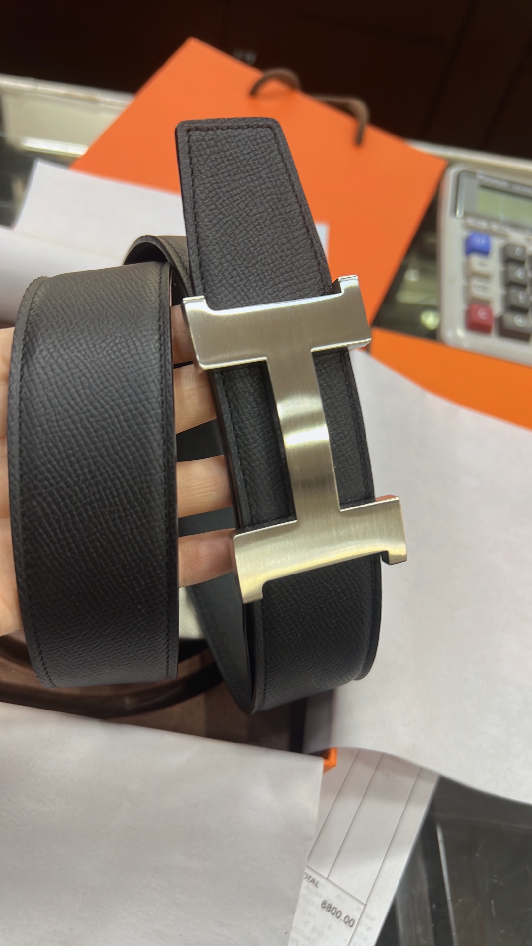 Hermès Male Basic Belt 38mm