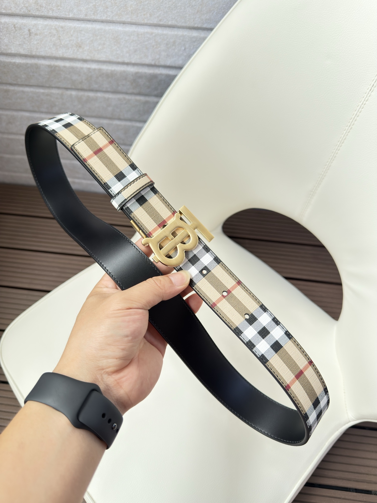 Burberry Basic Belt Top Grain Leather 34mm