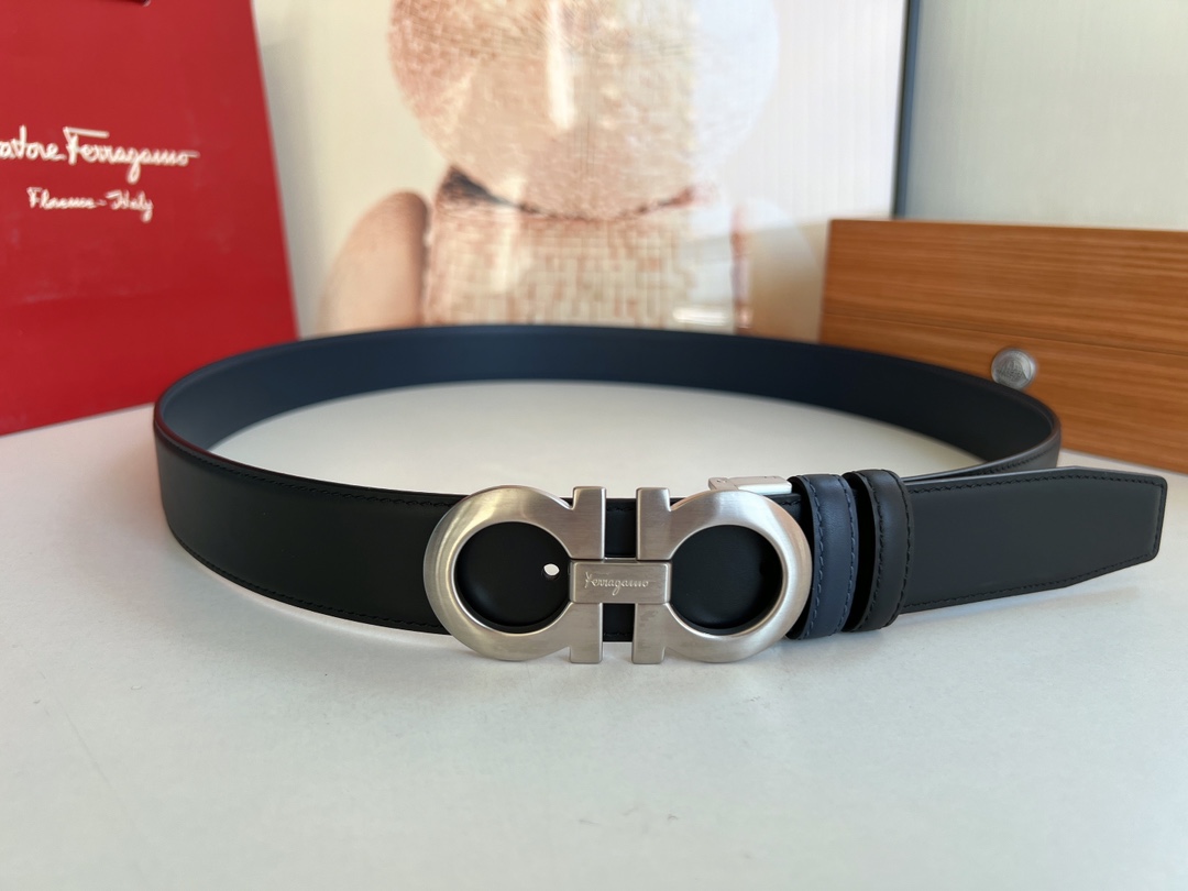 Salvatore Ferragamo Male Basic Belt Top Grain Leather M