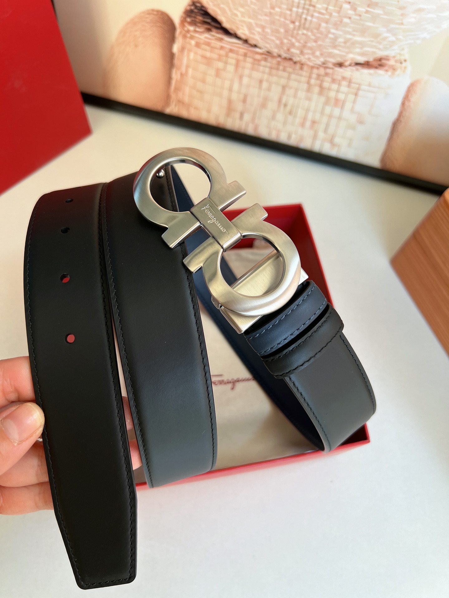 Salvatore Ferragamo Male Basic Belt Top Grain Leather M