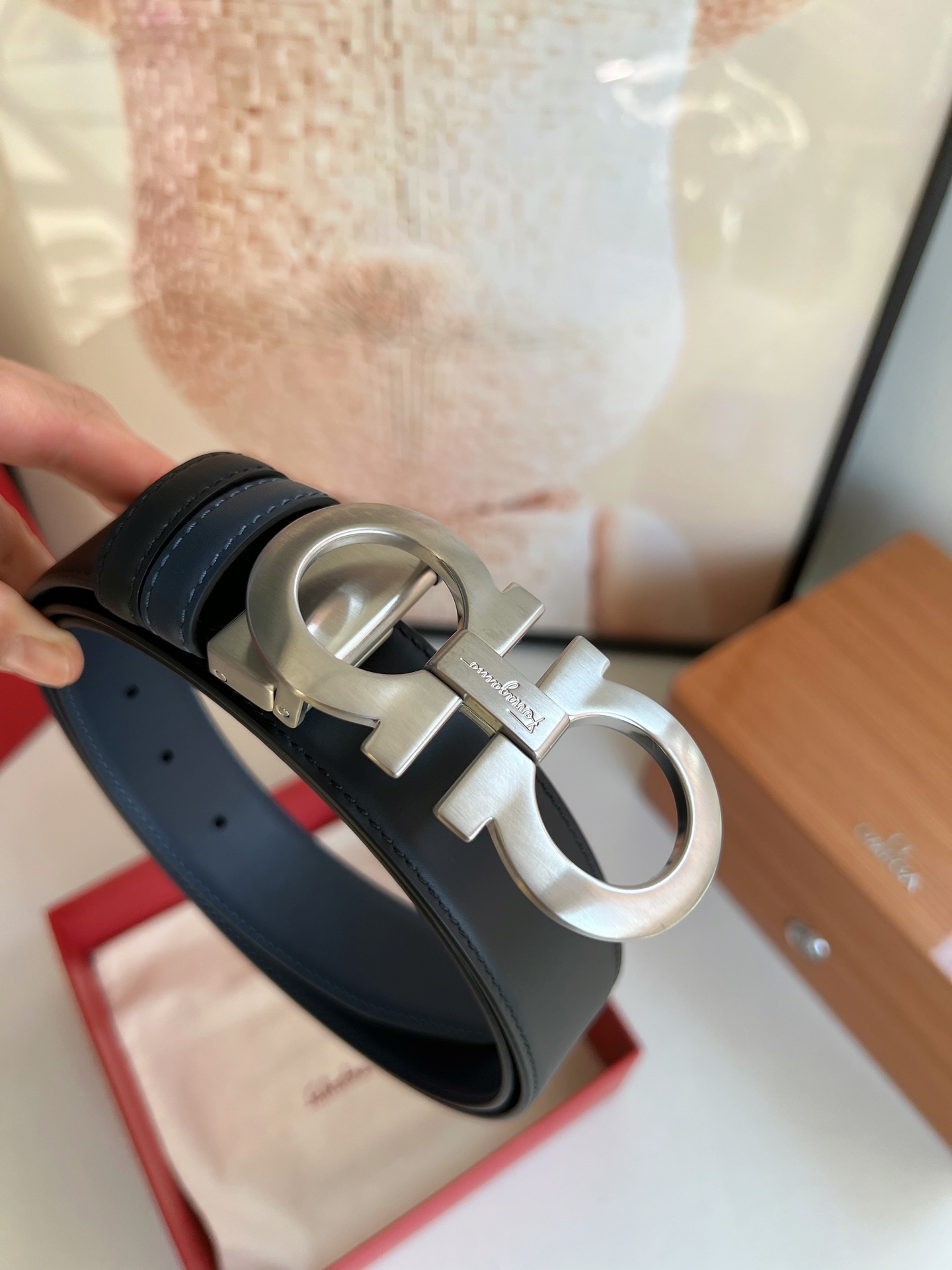 Salvatore Ferragamo Male Basic Belt Top Grain Leather M