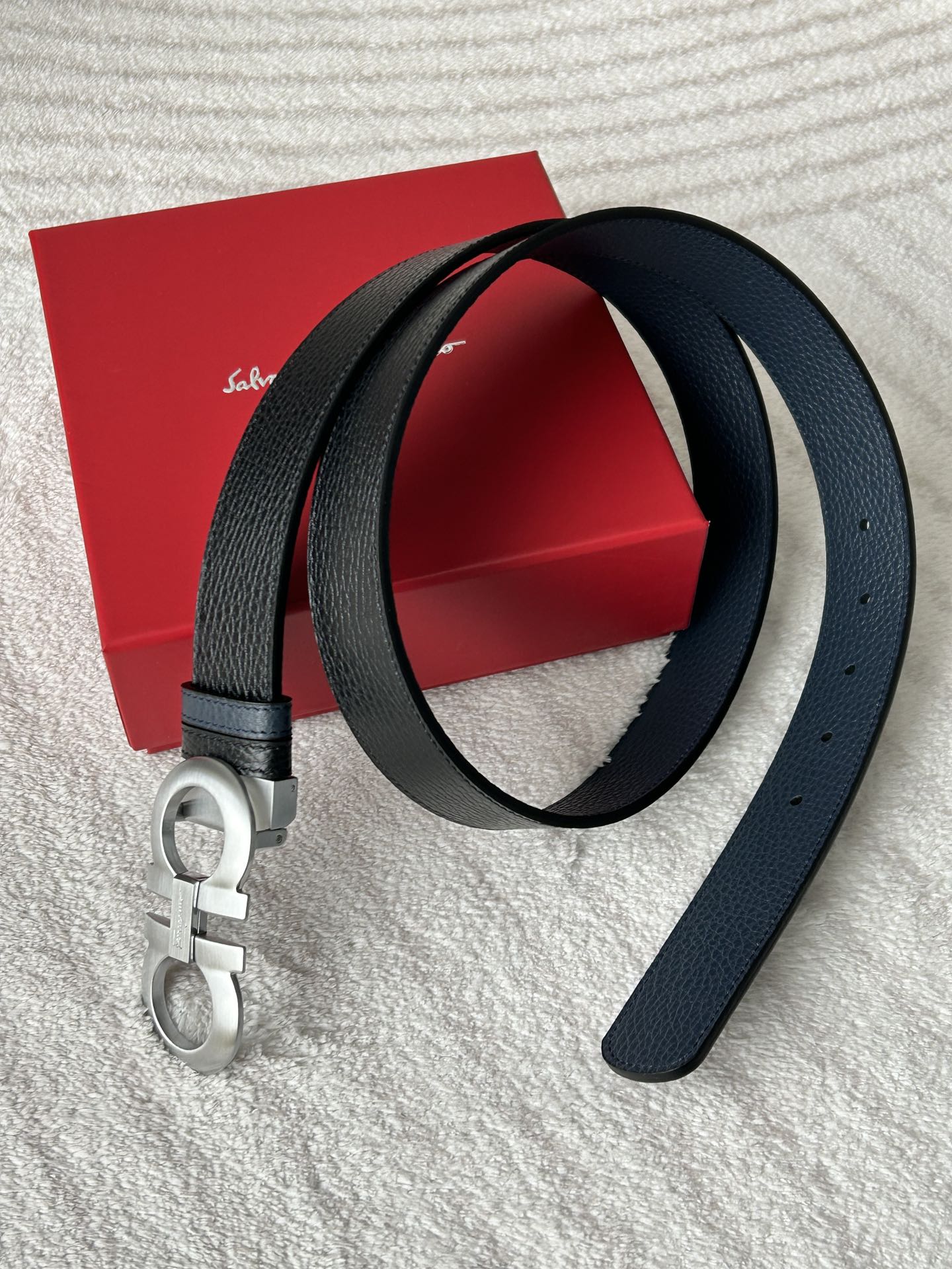 Salvatore Ferragamo Male Basic Belt White M