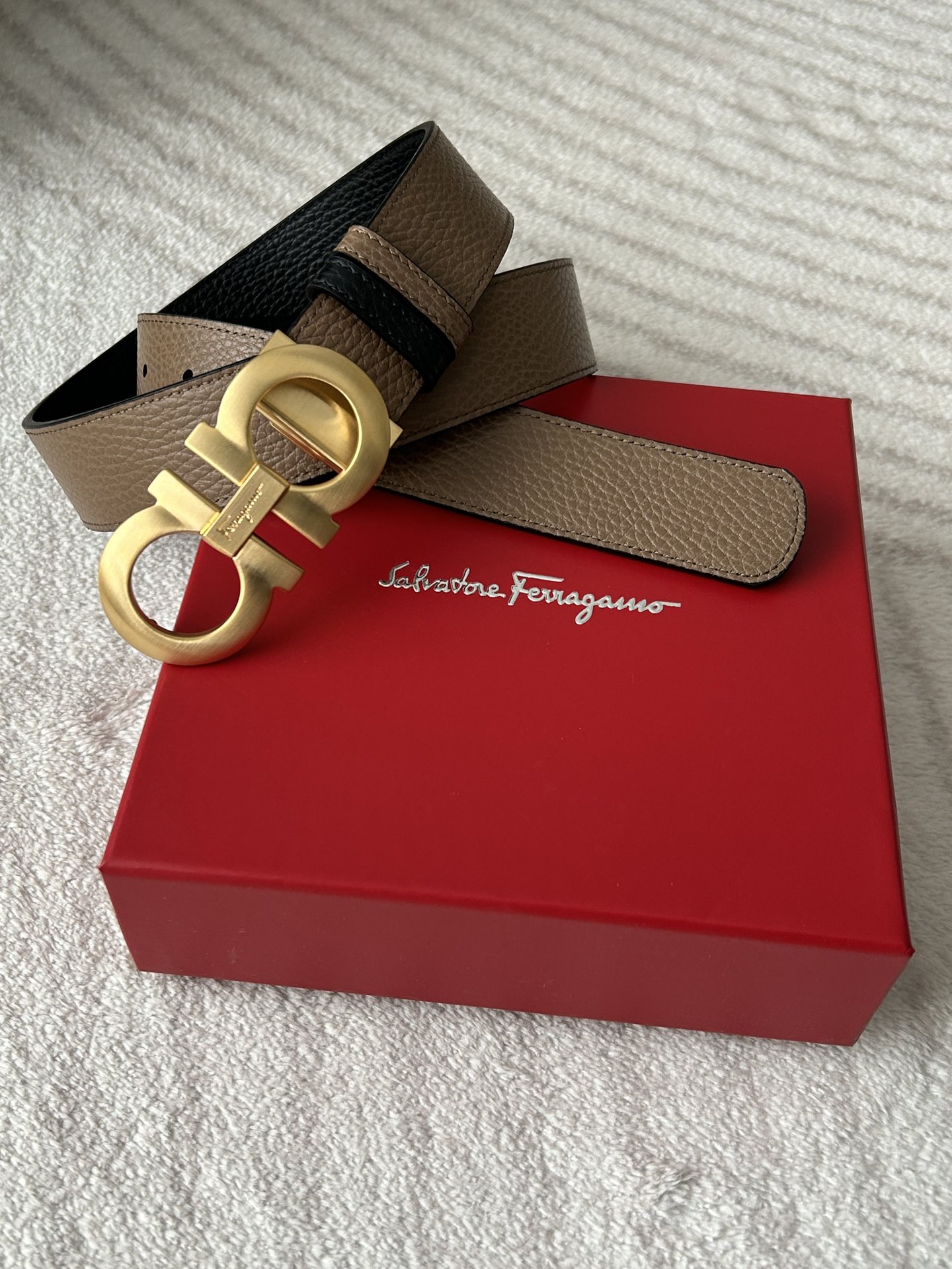 Salvatore Ferragamo Male Basic Belt Brown M