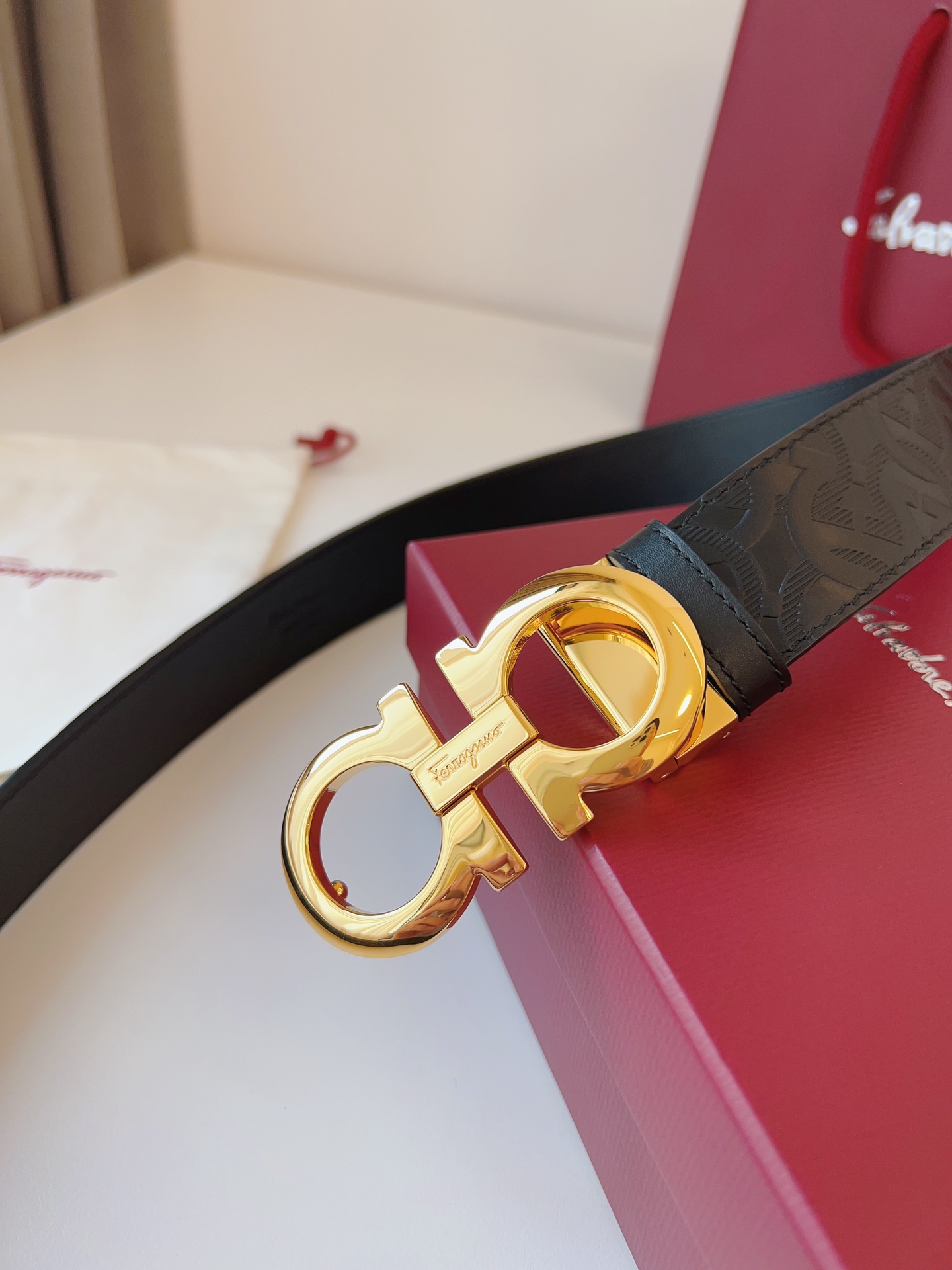 Salvatore Ferragamo Leather Belt 35mm-m