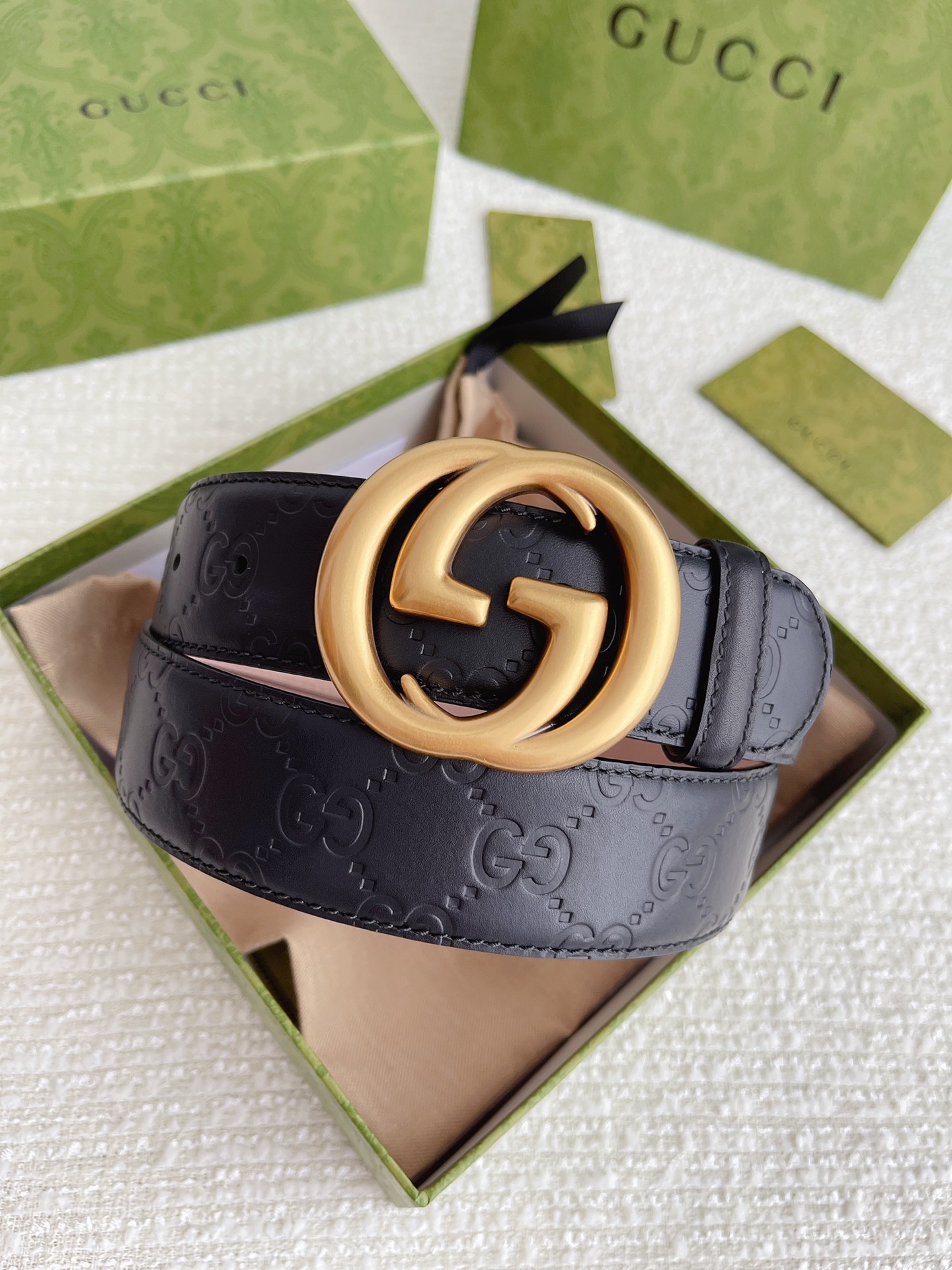 Gucci Basic Belt Cow Leather M